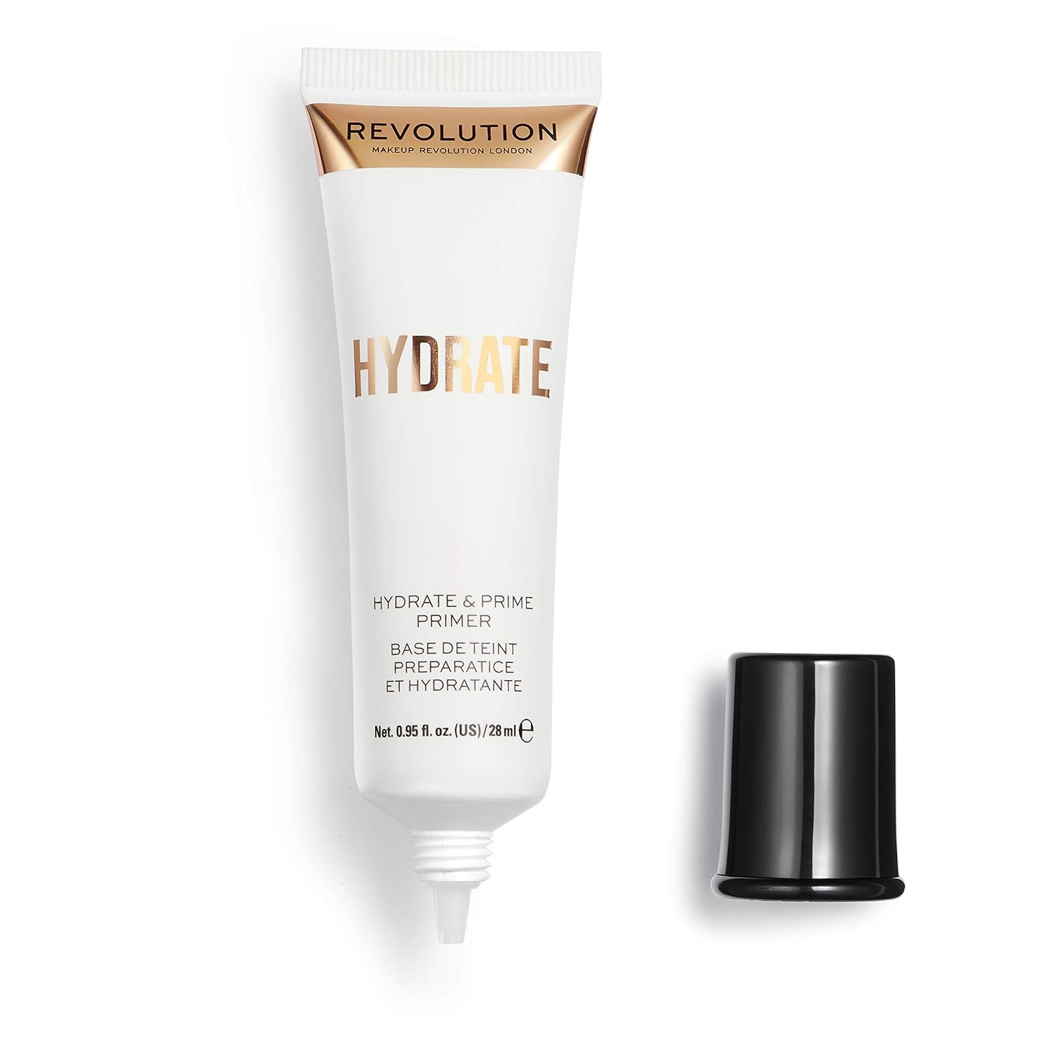 Makeup Revolution Hydrate Primer, Water-Based Primer with Vitamin E & Hyaluronic Acid, Lightweight Formula, Vegan & Cruelty-Free, 0.95 Fl Oz - Image 3