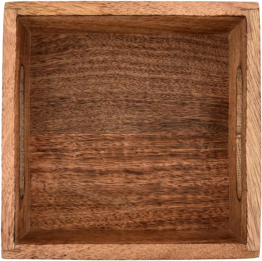 Samhita Square Burning Finish Mango Wood Napkin Holder For Restaurant Decor Kitchen Bar Accessories (7.5"x 7.5"x 2.75") - Image 4