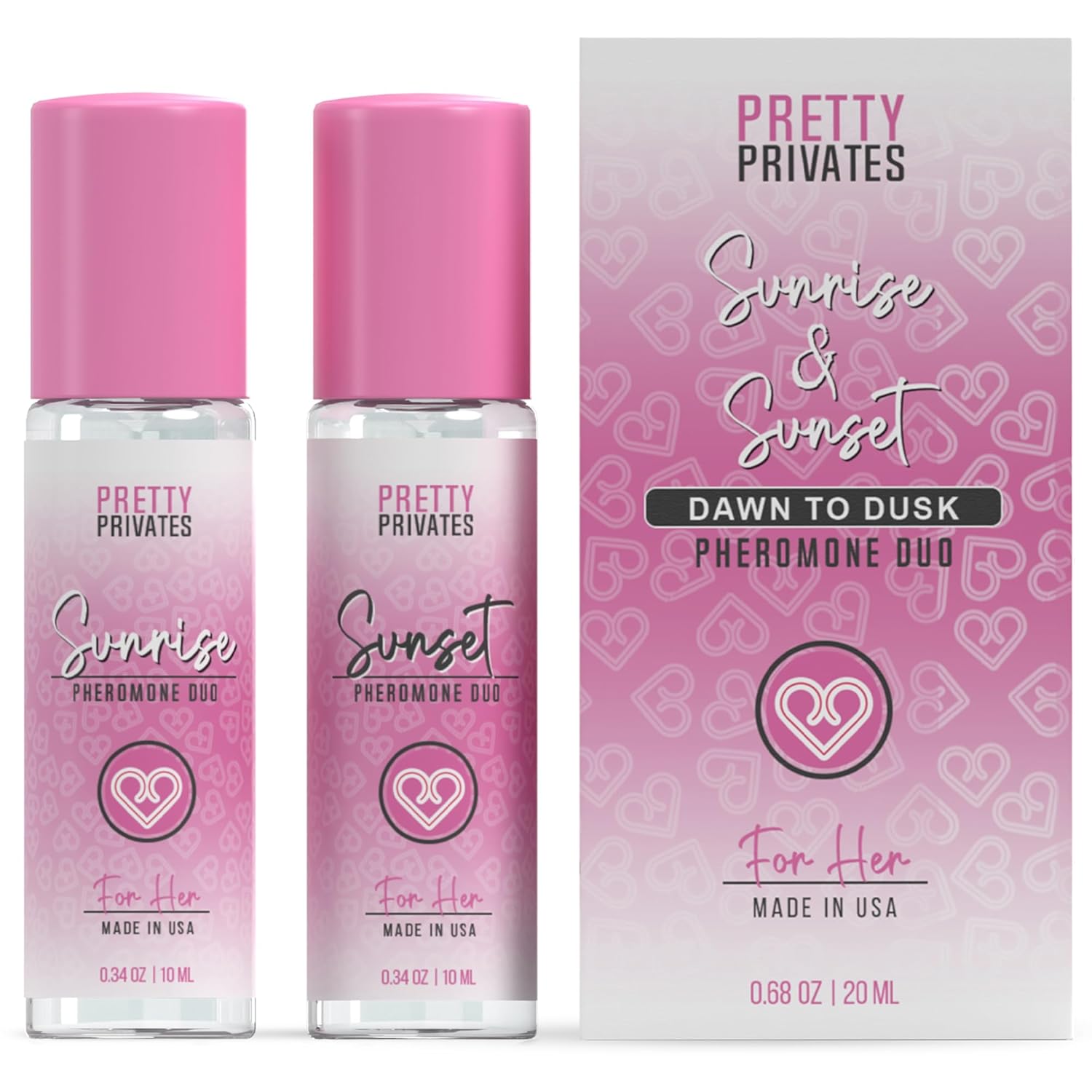Pretty Privates Sunrise and Sunset Roll On Pheromones Perfumes For Women Attract Men - Long Lasting Women Pheromone Perfume Bundle - Enhance Charm & Confidence Fragrance Set of 2-0.34 oz (10 mL) - Image 2