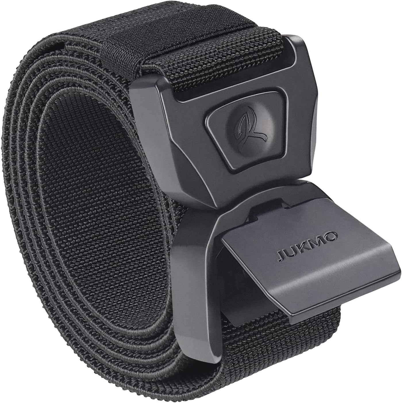 JUKMO Quick Release Tactical Belt, Military Work 1.5" Nylon Web Golf Belt with Heavy Duty Seatbelt Buckle - Image 2