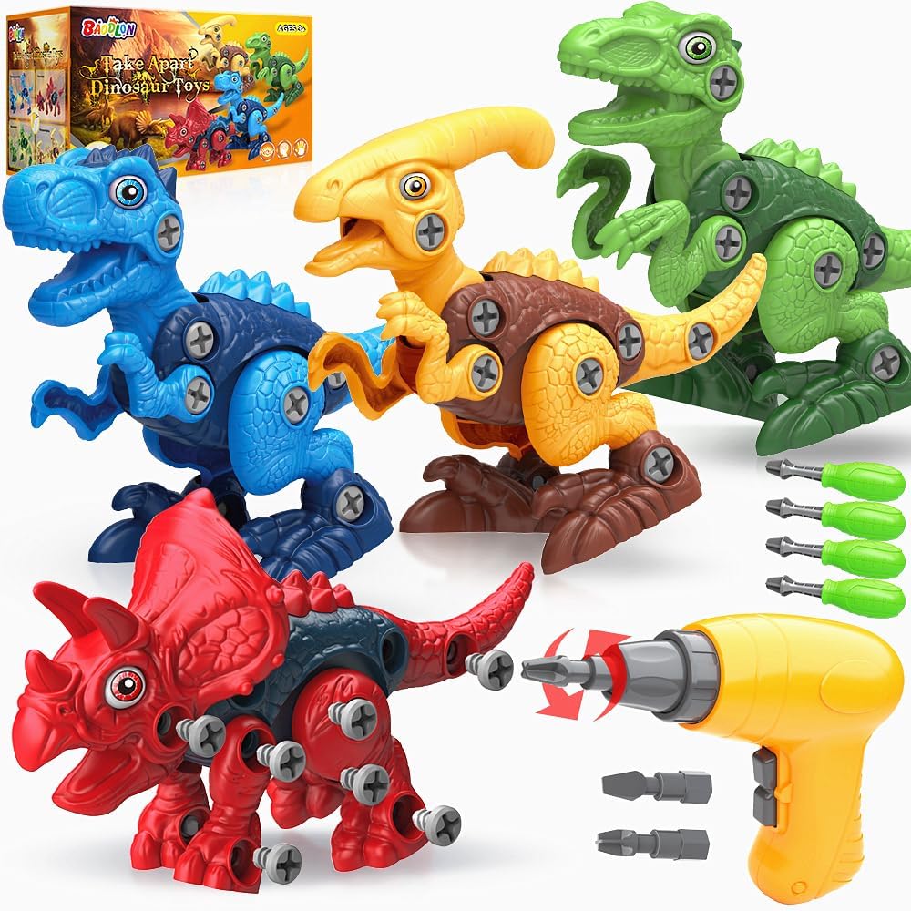 BAODLON Dinosaur Toys for 3-7 Year Olds - Building Dinosaurs with Electric Drill - Educational STEM Construction Toy - Christmas & Birthday Gift - Image 2