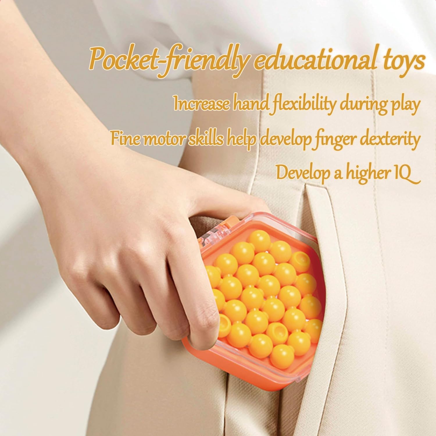Suerte Brain Puzzle Games for Adult Pocket Puzzle Beads Brain Teaser Puzzle Game with 500 Challenges Logic Game for Kids 8-12 Educational Toys Gifts - Image 9