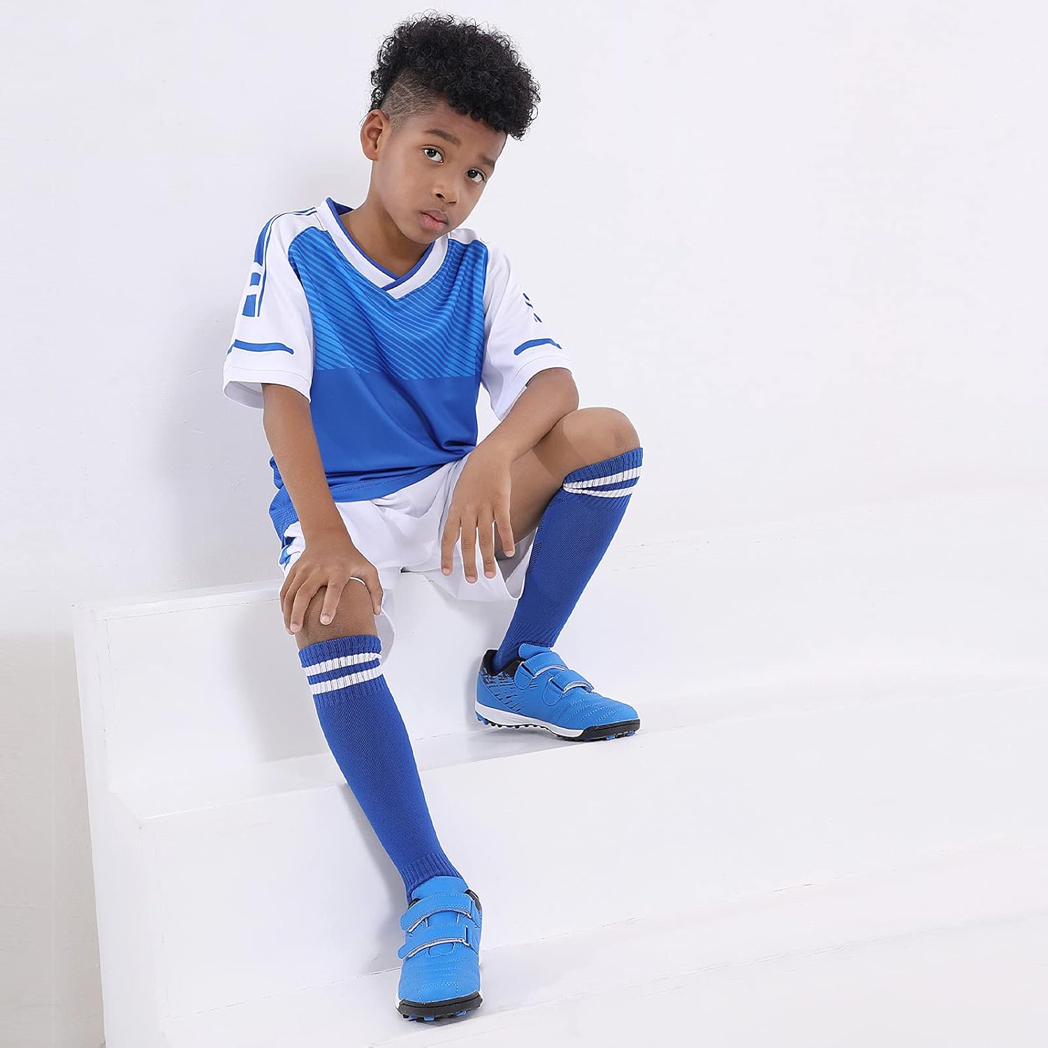 brooman Kids Comfortable Turf Soccer Shoes Athletic Football Shoes - Image 3