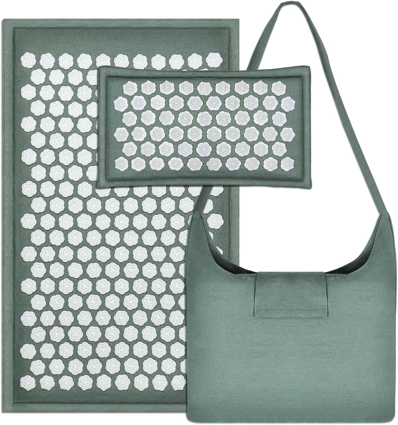 LadyRosian Acupressure Set for Back and Neck Pain Relief, Muscle Relaxation Stress Relief Acupressure Mat and Pillow Set with Bag - Image 2