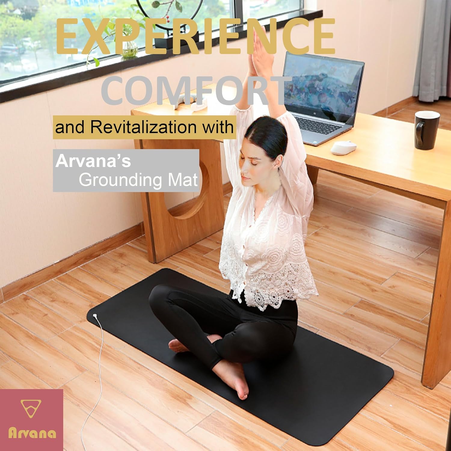 Grounding Mat 39.4"x11.8" - Large Earthing Pad for Stress Relief & Inflammation Reduction, Earth Therapy for Work, Relaxation & Sleep, Anti-Static Waterproof Grounding Sheet for Bed & Desk - Image 5
