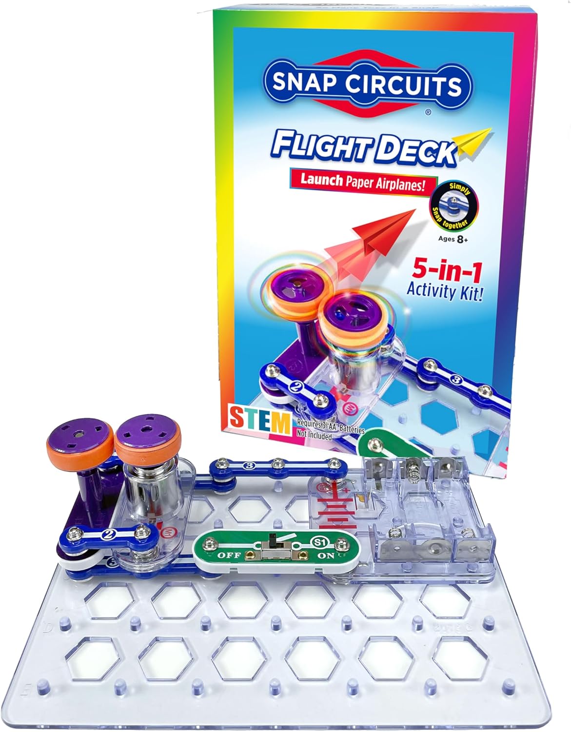 Snap Circuits Flight Deck Science/STEM Toy kit | Ages 8+ | Construction Gift for Boys and Girls - Image 4