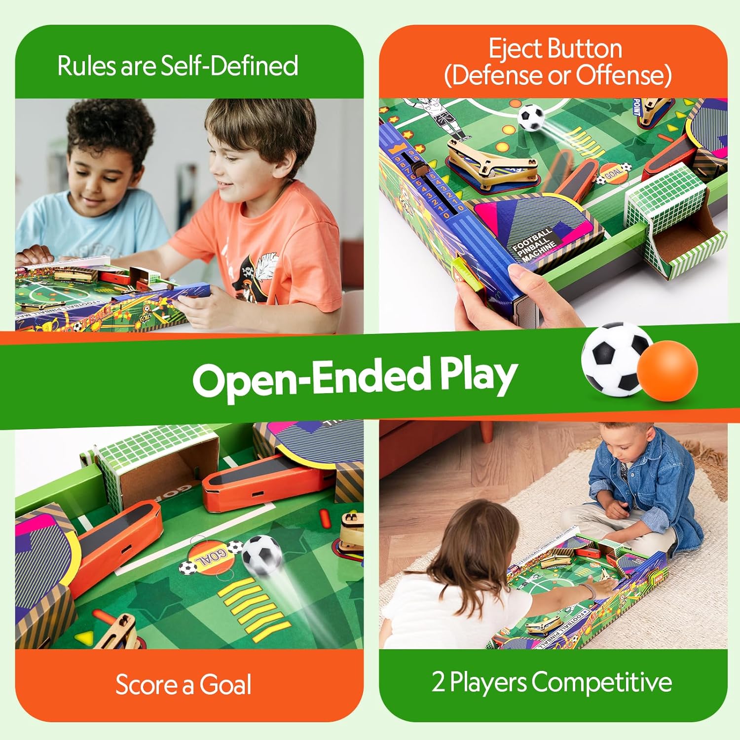 CubicFun DIY Pinball Machine Toy for Kids Ages 8-14, STEM Toys Screen-Free Soccer Game Educational 3D Puzzle, Christmas for Kids Ages 8-13, Develops Problem-Solving & Hand On Skills - Image 4