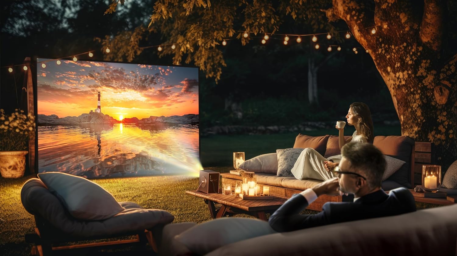 LG CineBeam Q HU710PB 4K Smart Portable Projector with Auto Screen Adjustment, Auto Focus, RGB Laser, Up to 154% DCI-P3 - Image 11