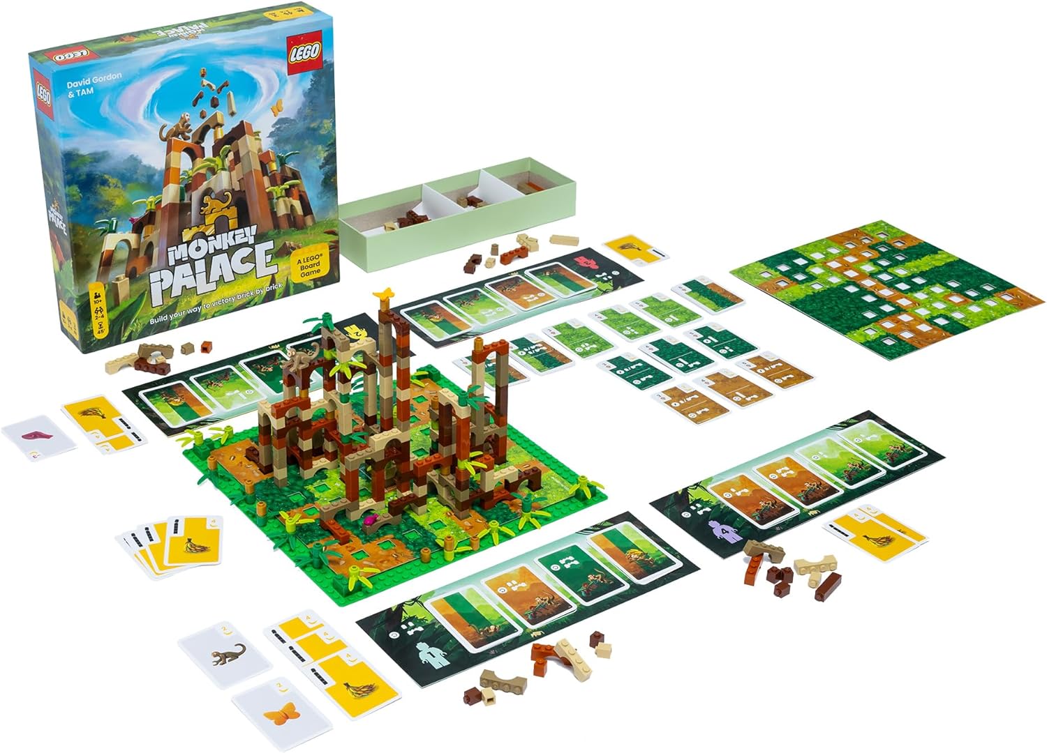 Monkey Palace: A Lego Board Game - Build Your Way to Victory Brick by Brick! Fun Family Brick-Building Game for Kids & Adults, Ages 10+, 2-4 Players, 45 Minute Playtime, Made by Dotted Games - Image 4