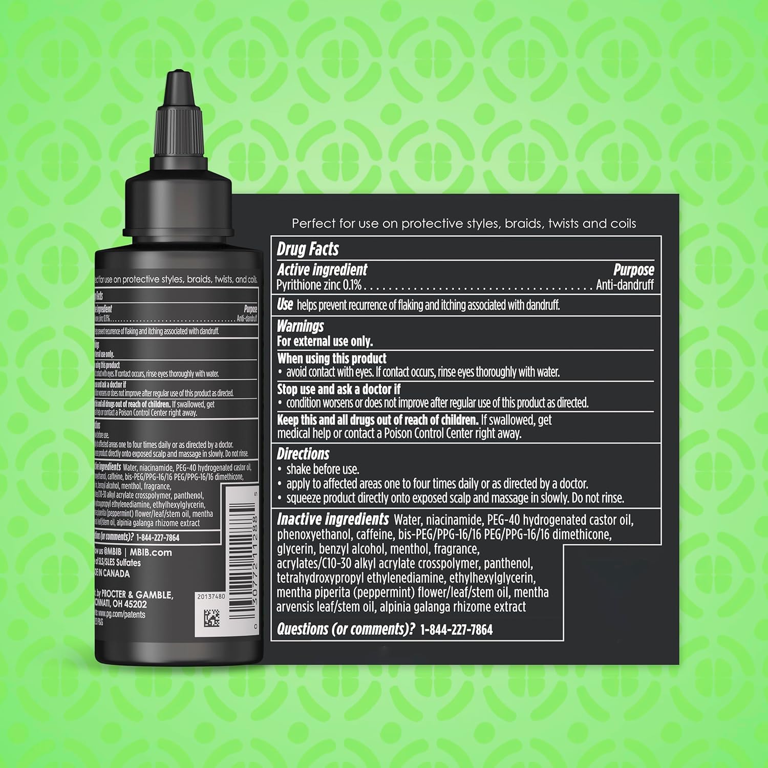 MY BLACK IS BEAUTIFUL Cooling Scalp Serum, Dandruff Treatment, For Coily Hair and Protective Styles, Dry and Itchy Scalp Treatment With Pyrithione Zinc, With Cooling Mint, Sulfate Free, 4.2 fl oz - Image 10