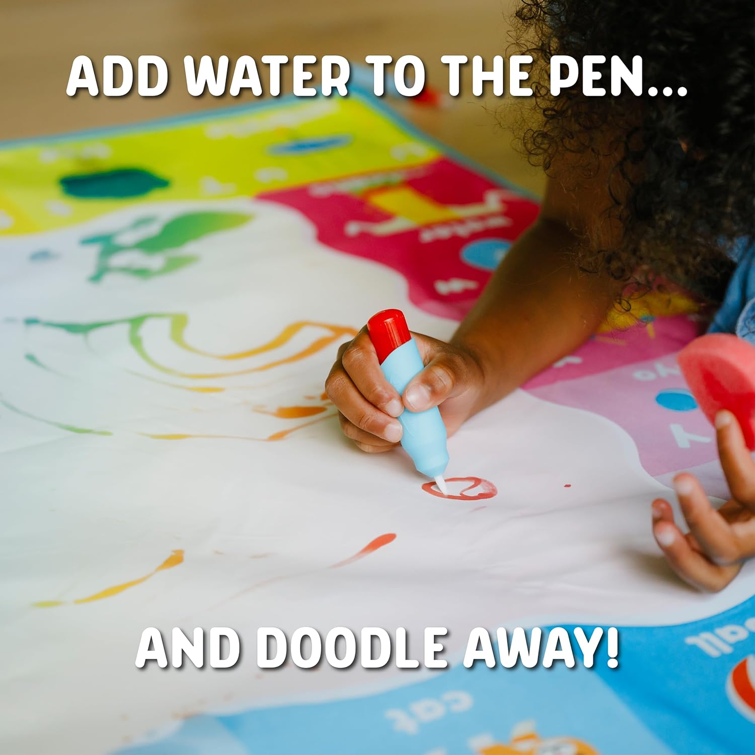 Chuckle & Roar - Doodle Mat - Water Color Fun - Mess Free Arts and Crafts - Great for Toddlers - Image 4