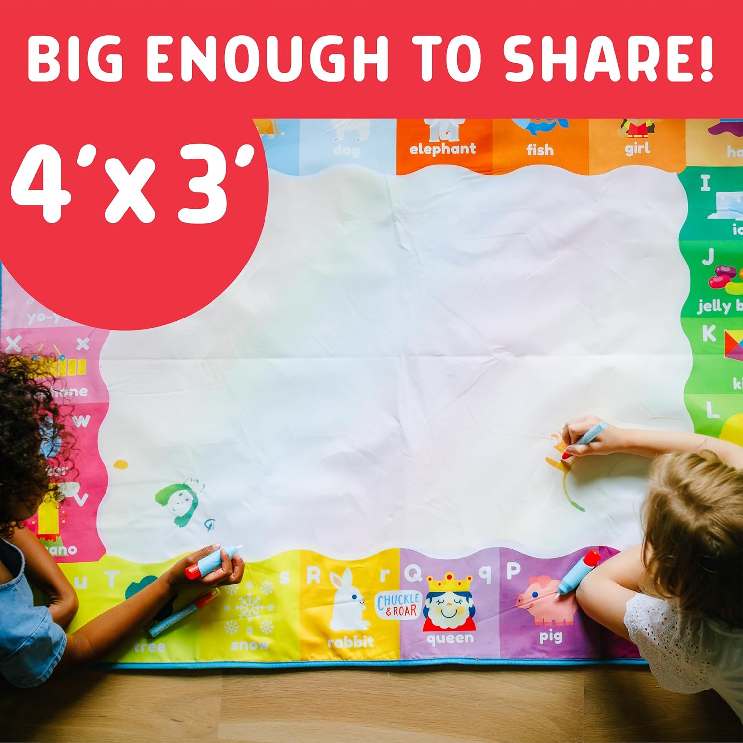 Chuckle & Roar - Doodle Mat - Water Color Fun - Mess Free Arts and Crafts - Great for Toddlers - Image 5