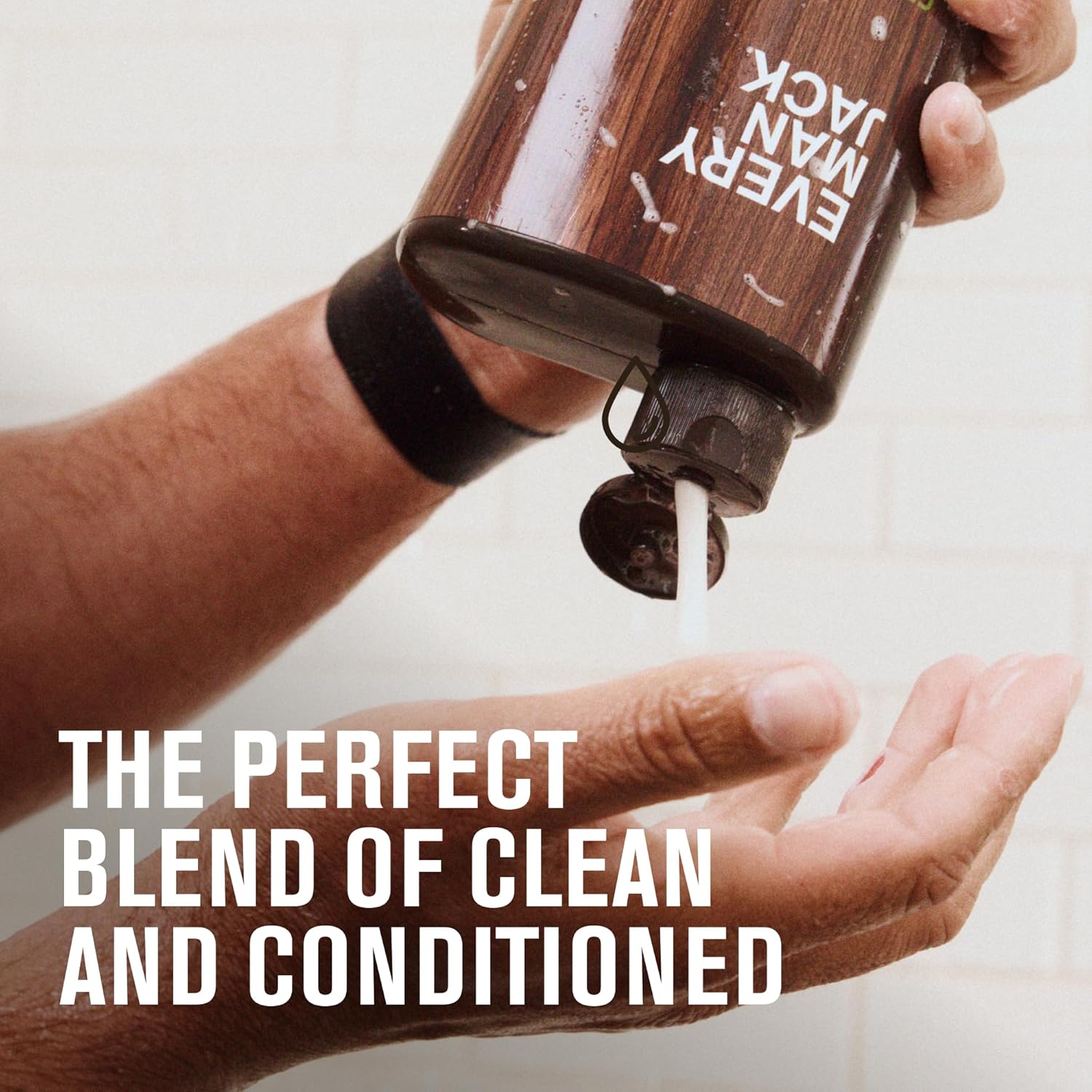 Every Man Jack 2-in-1 Daily Shampoo + Conditioner - Amber + Sandalwood | Nourishing For All Hair Types, Naturally Derived, Cruelty-Free Shampoo and Conditioner Set for Men | 24oz -1 Bottle - Image 8