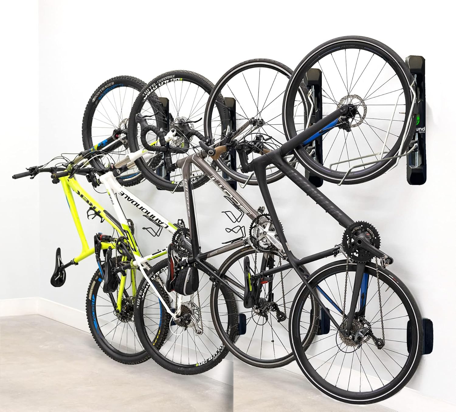 Unbound Bike Storage Rack: Swivel Wall Mount for Effortless Indoor Storage - Space-Saving Design with Swivel Arms. Ideal for Home, Garage, Bike Park (Fat Bike Rack (TIRE WIDTH 2.8''~5'')) - Image 4