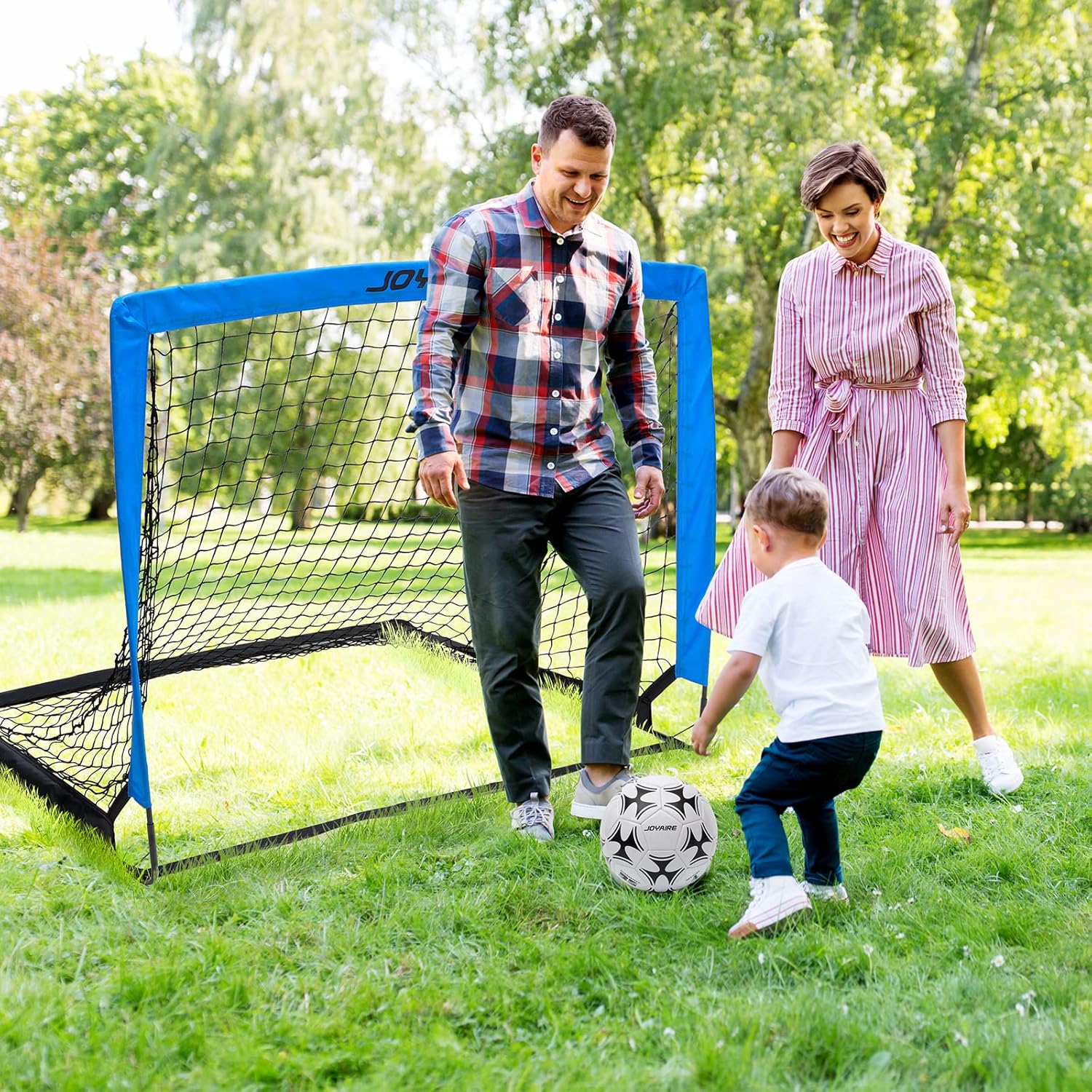 Kids Soccer Goals for Backyard Set, Portable Toddler Soccer Goal 2 of 4x3 ft, 6x4 ft, 7x5 ft, Soccer Training Equipment, Pop Up Soccer Net Kit with Size 4 Soccer Ball, Youth Games, Outdoor Sports Play - Image 9