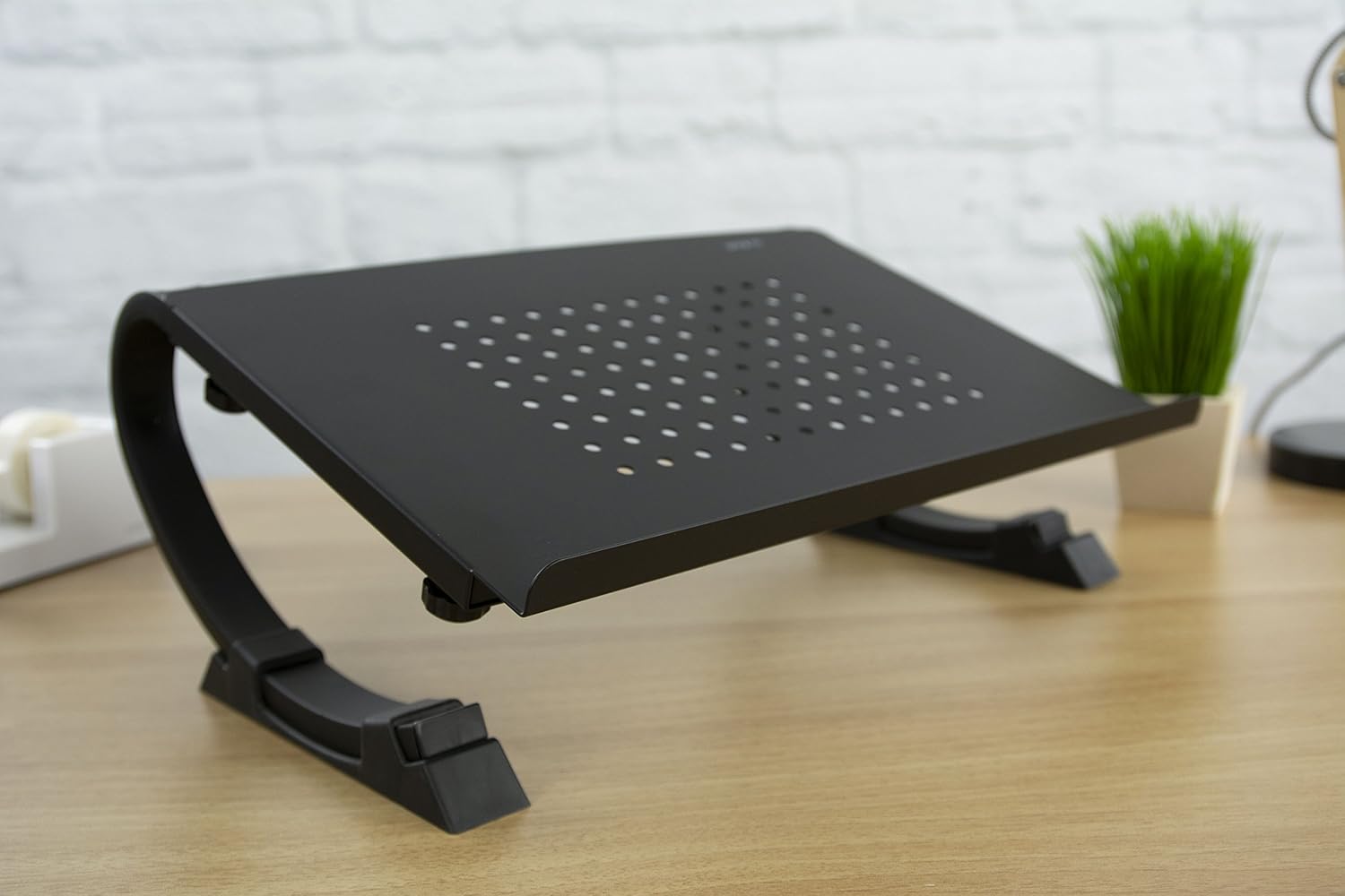 VIVO Black Fully Adjustable Curved Laptop, Notebook and Monitor Riser Stand STAND-V001N - Image 9