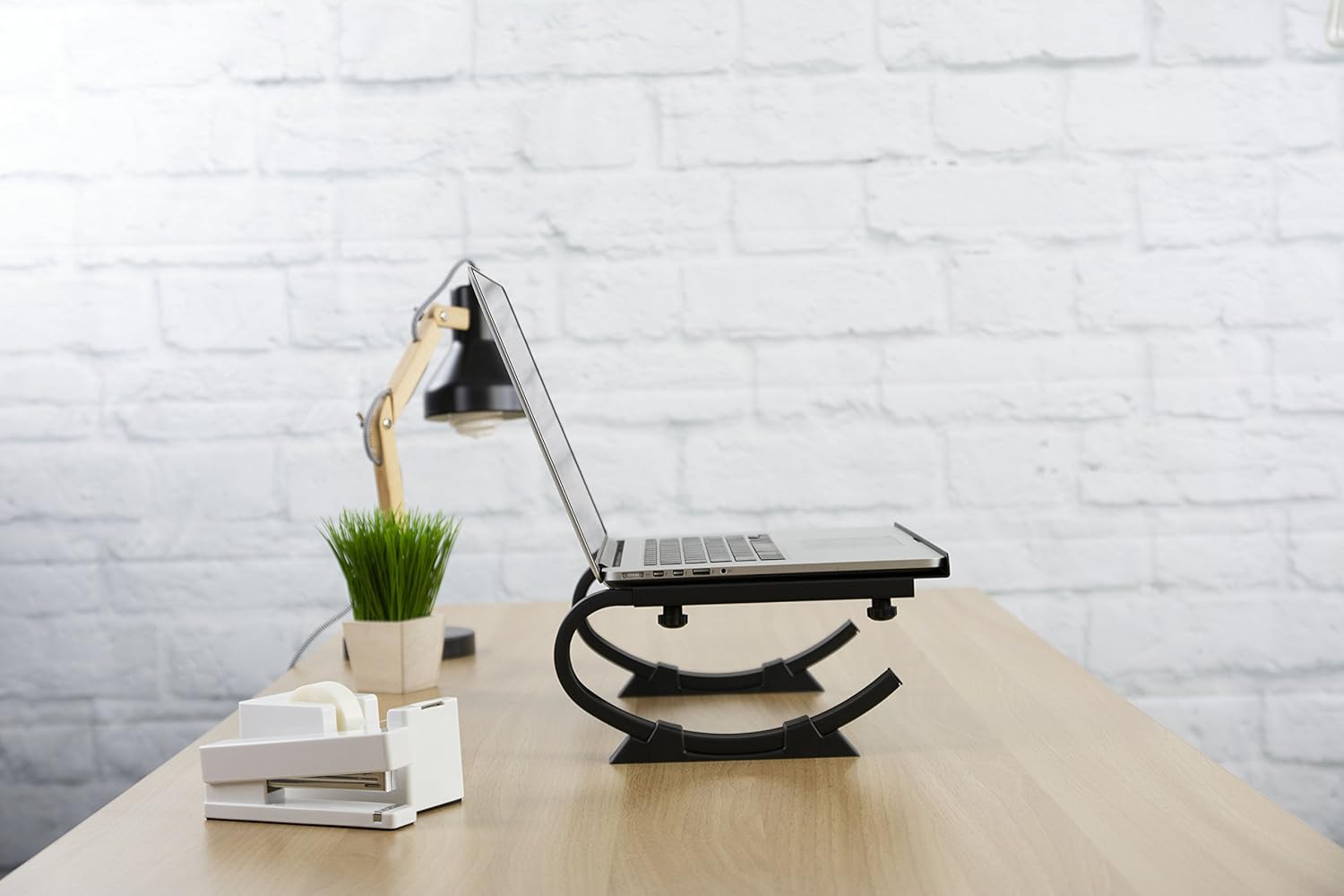 VIVO Black Fully Adjustable Curved Laptop, Notebook and Monitor Riser Stand STAND-V001N - Image 8