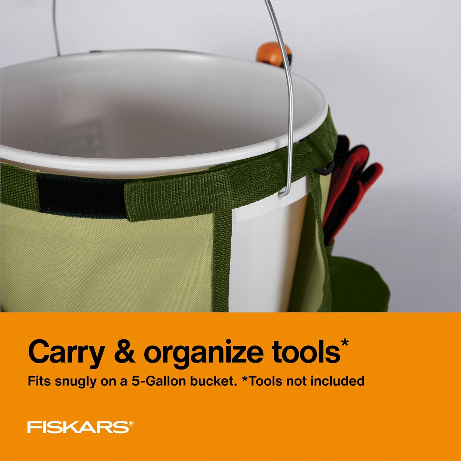 Fiskars Garden Tool Bucket Caddy 5 Gal, (Bucket and Tools Not Included) - Image 5