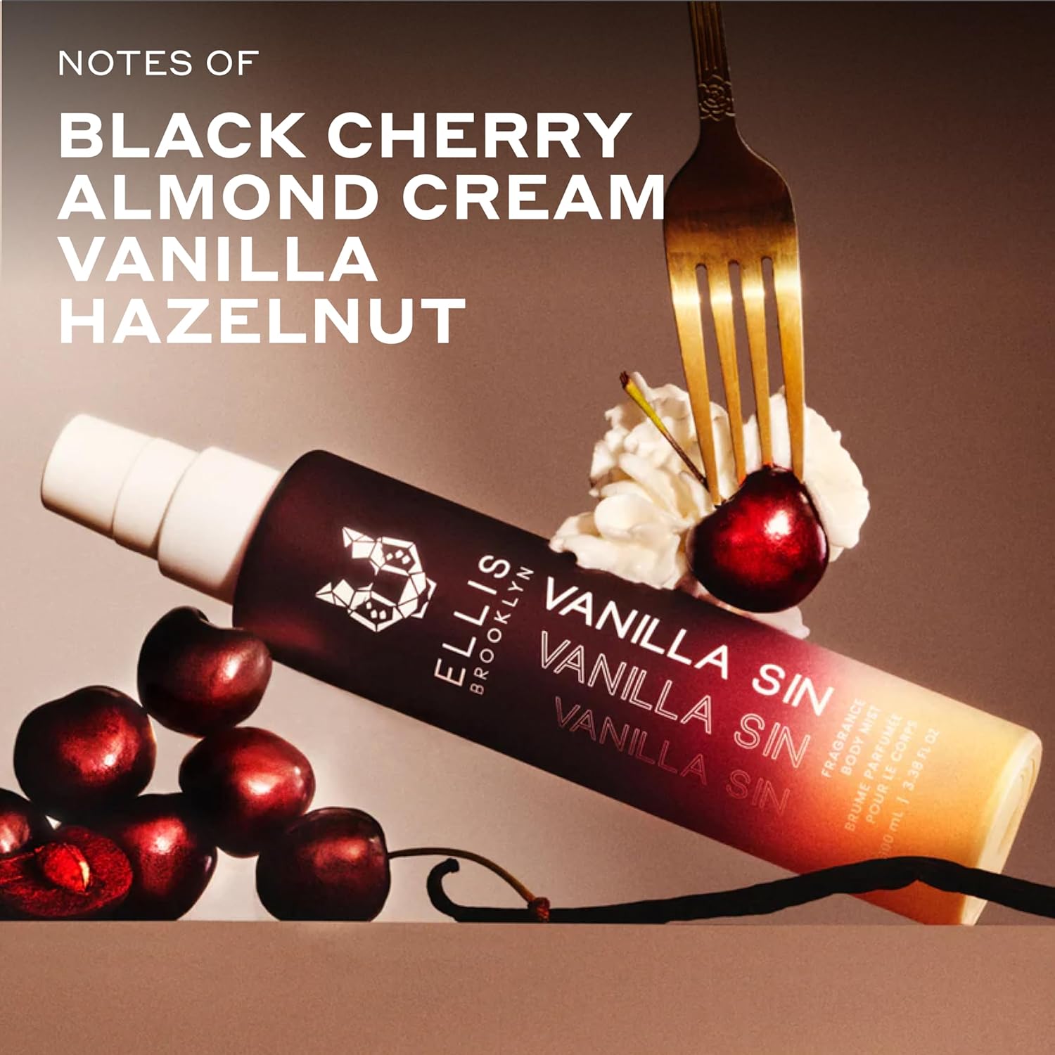 Ellis Brooklyn VANILLA SIN Hair And Body Mist - Gourmand Perfume with Black Cherry, Fresh Freesia, & Bourbon Vanilla, Vegan Perfume Made In The USA - Image 4