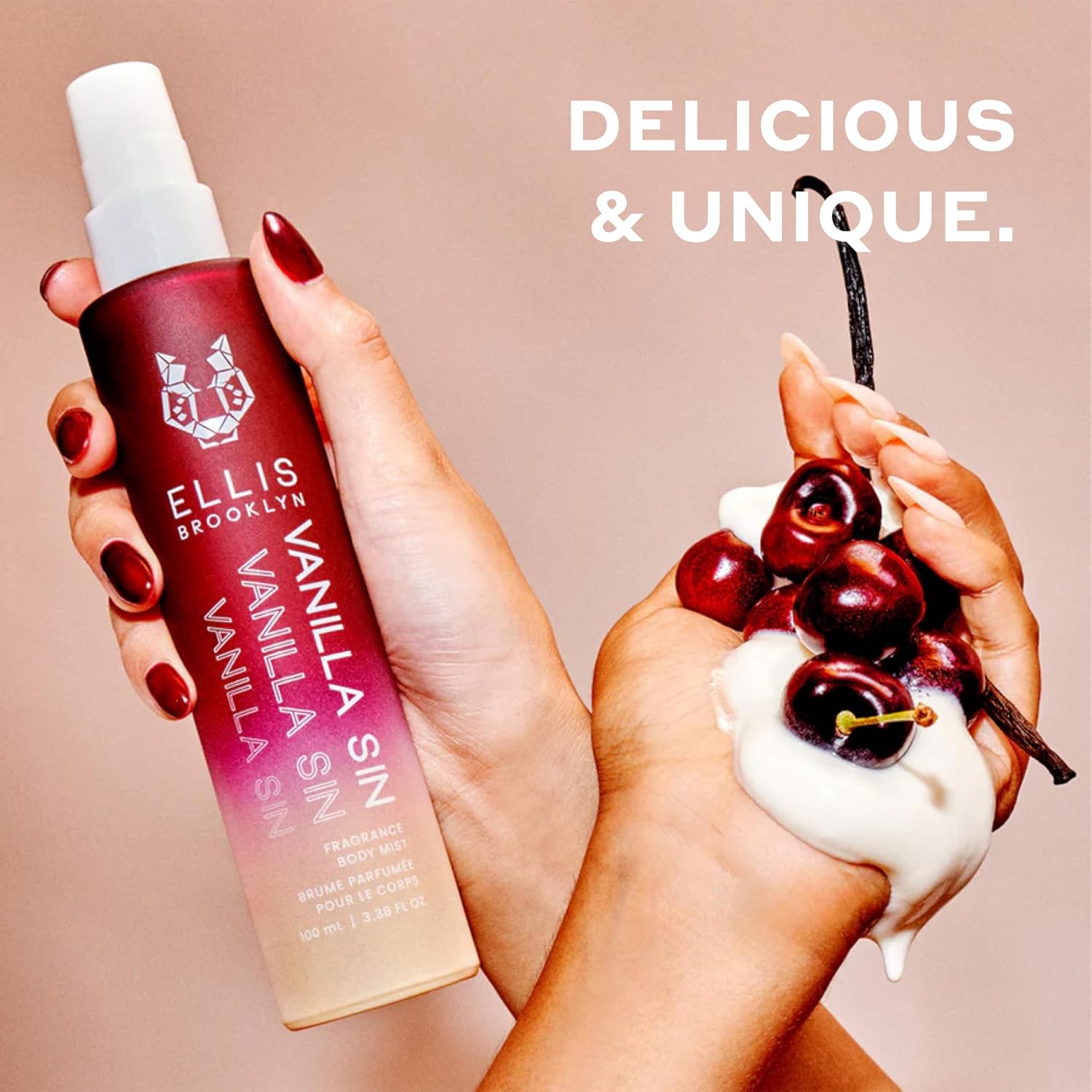 Ellis Brooklyn VANILLA SIN Hair And Body Mist - Gourmand Perfume with Black Cherry, Fresh Freesia, & Bourbon Vanilla, Vegan Perfume Made In The USA - Image 3