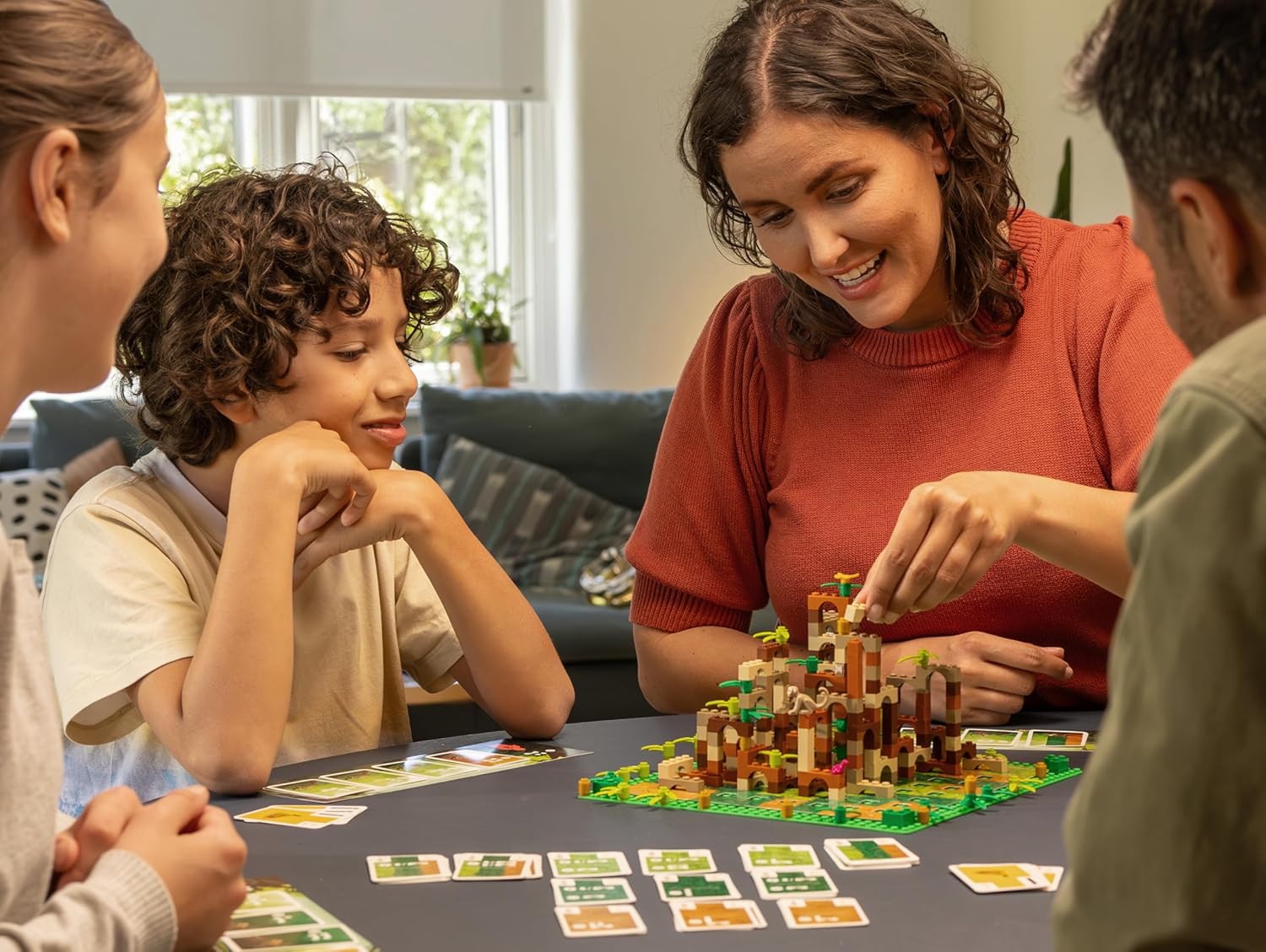 Monkey Palace: A Lego Board Game - Build Your Way to Victory Brick by Brick! Fun Family Brick-Building Game for Kids & Adults, Ages 10+, 2-4 Players, 45 Minute Playtime, Made by Dotted Games - Image 7