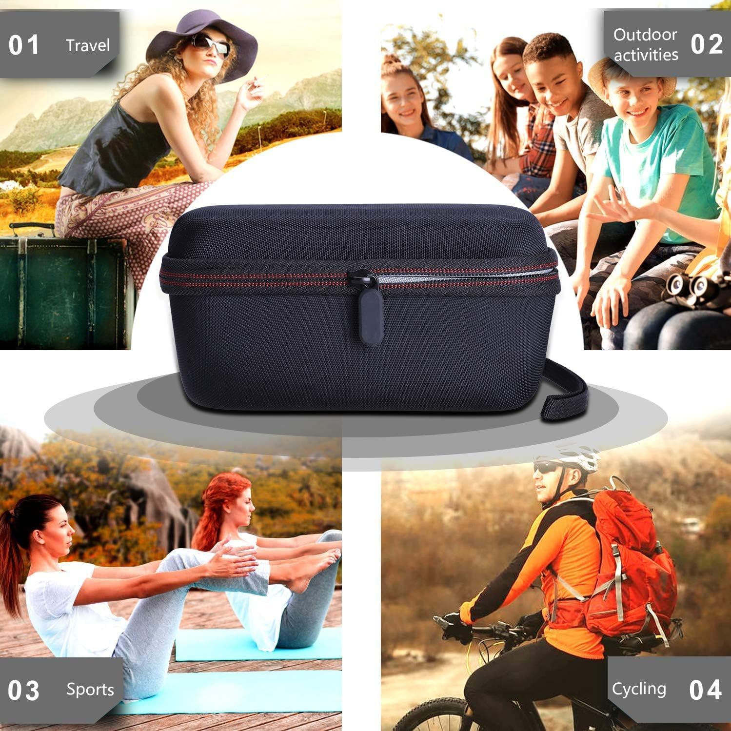 Monocular Case Hard Carrying Case Compatible with Gosky 12X55 or Titan 12X50 or Pankoo 40X60 Optics High Definition Monocular Telescope and Quick Smartphone Holder & Tripod… - Image 6