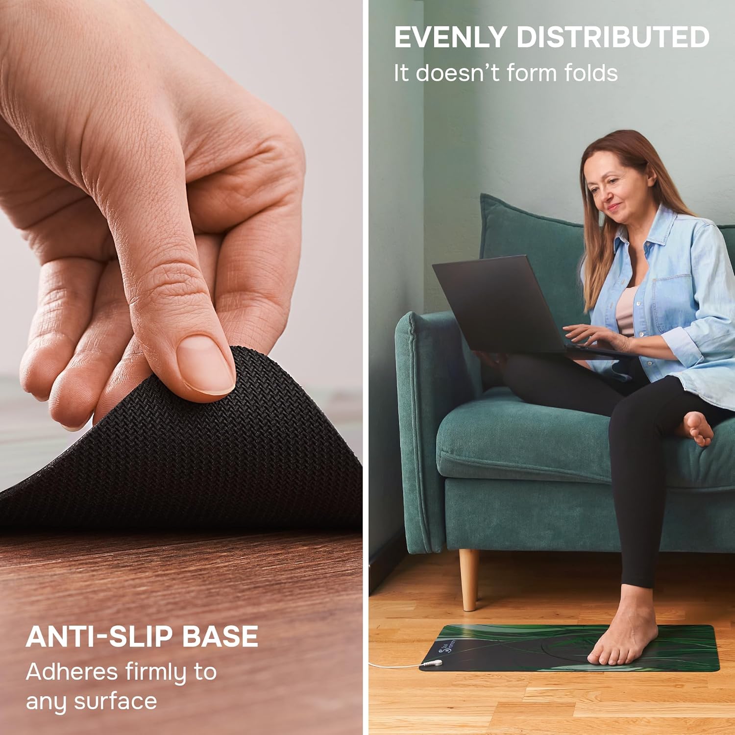 Grounding Mat 11.8"x23.6" - Colored Grounding Mat Earthing - Grounding Pad for Feet - Grounding Mouse Pad - Earthing Mat - Image 5