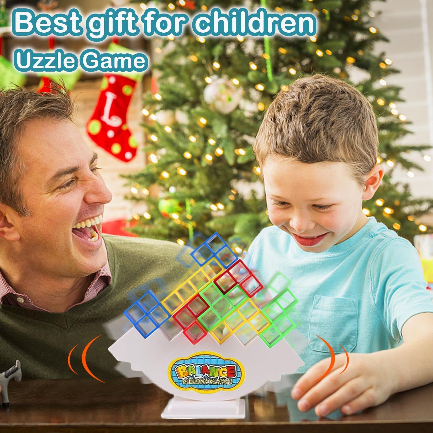 64Pcs Tetra Tower Game, Stack Attack Board Game for Kids and Adults, Fun Uzzle Family Games Team Toys Building Block - Image 7