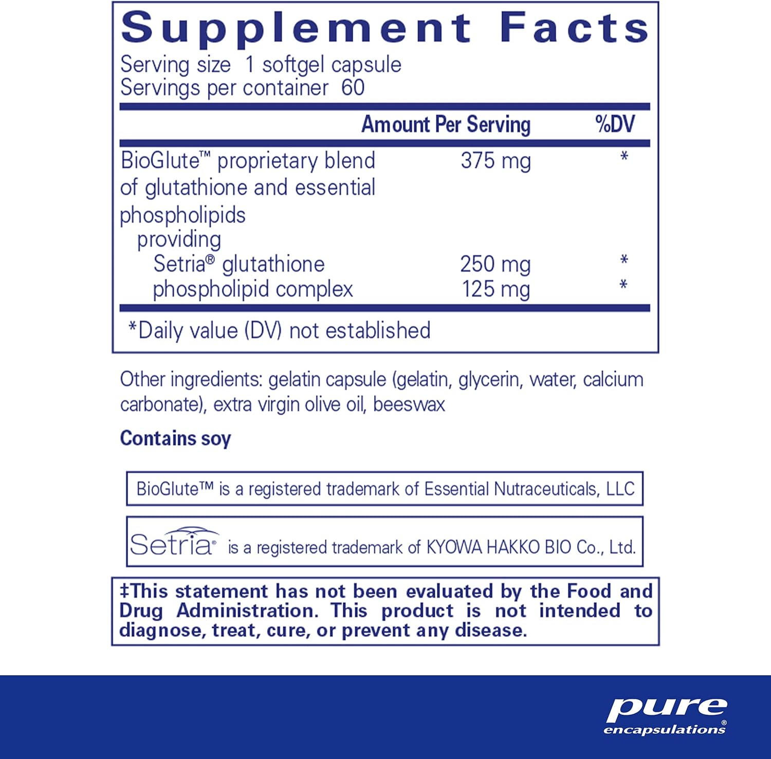 Pure Encapsulations Liposomal Glutathione - Immune Support & Liver Detox* - Antioxidant Protection - with Setria Glutathione - Non-GMO - 60 Softgel Capsules - Image 3