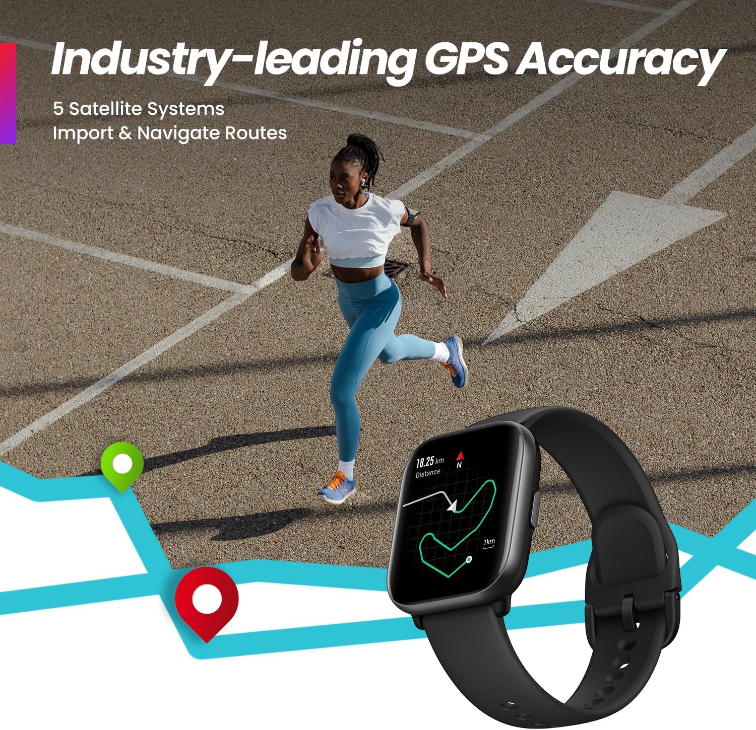 Amazfit Active Smart Watch 42mm, AI Fitness Tracker & Sleep Coach, GPS, Amazon Alexa Built-In, Bluetooth, 14-Day Battery, 120+ Sports Modes, Android & iPhone, Black - Image 9