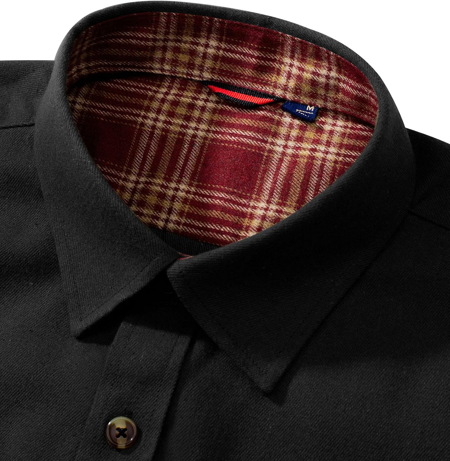 Alimens & Gentle Men's Flannel Shirt Button Down Regular Fit Long Sleeve Casual Shirts - Image 3