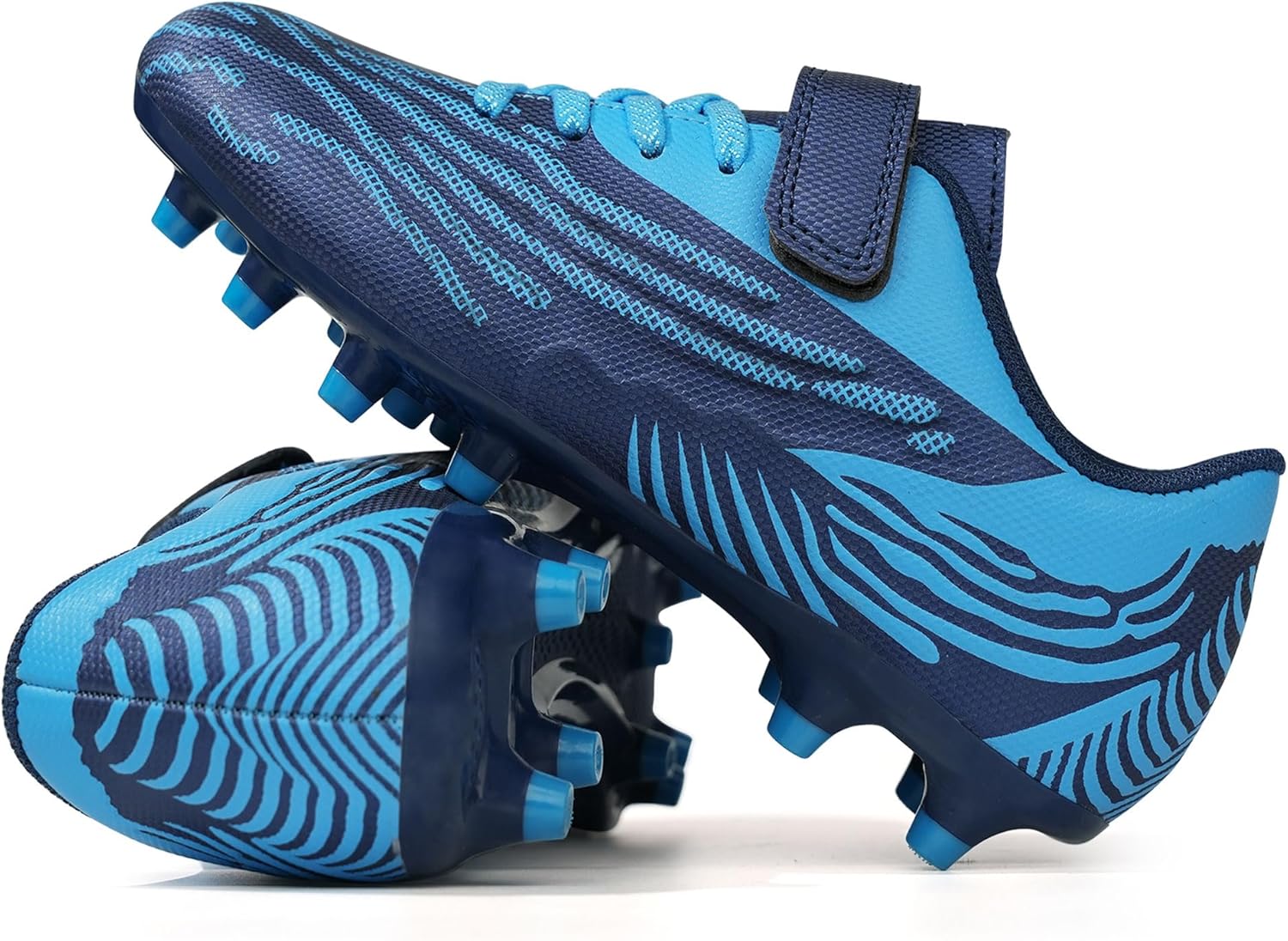 brooman Kids Firm Ground Soccer Cleats Boys Girls Athletic Football Shoes - Image 6
