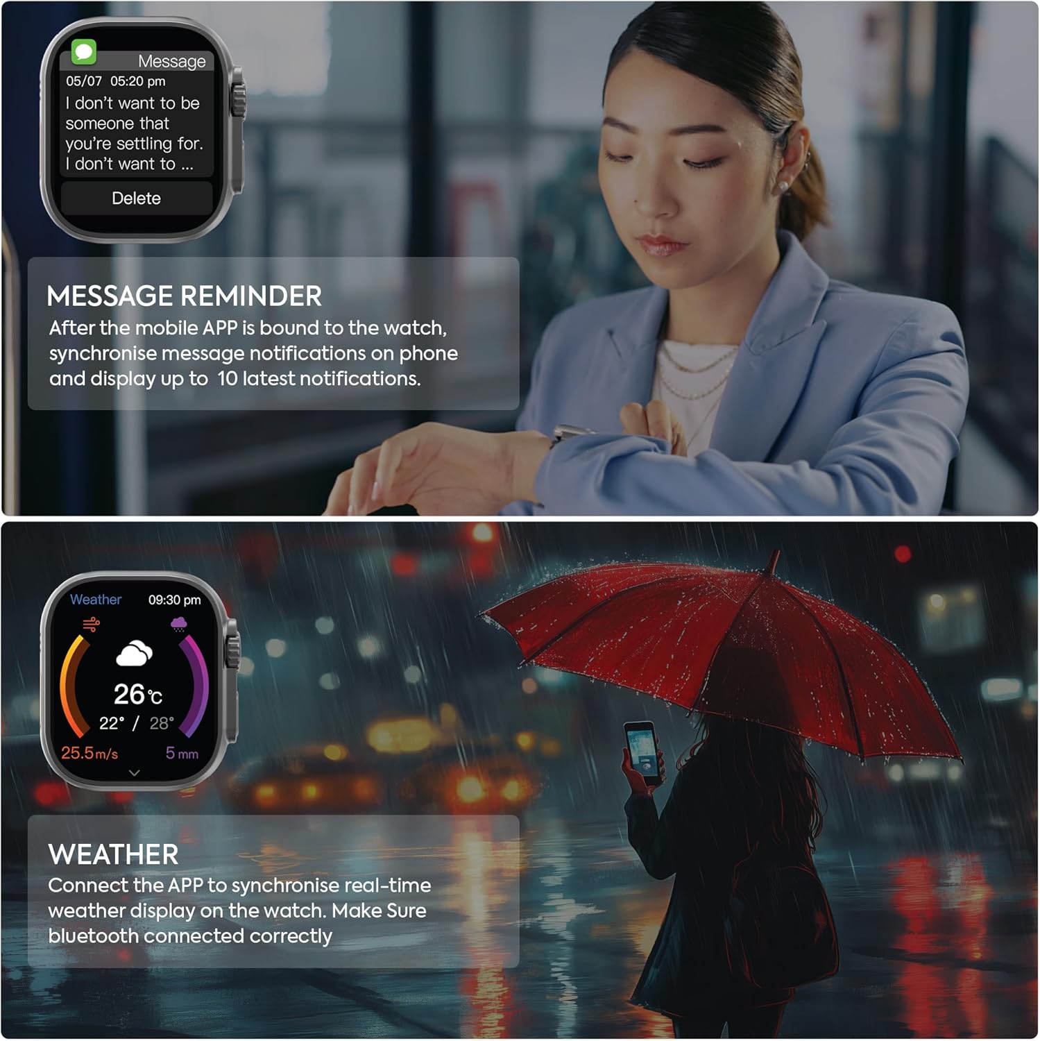 Smart Watch Storm U with BT Calling Gun Metal, Smartwatch for Men, Smartwatch for Women, Sleep Monitor, Blood Pressure and Oxygen Monitor, Voice Assistant, Pedometer Steps, Remote Camera, Watch Bands - Image 9