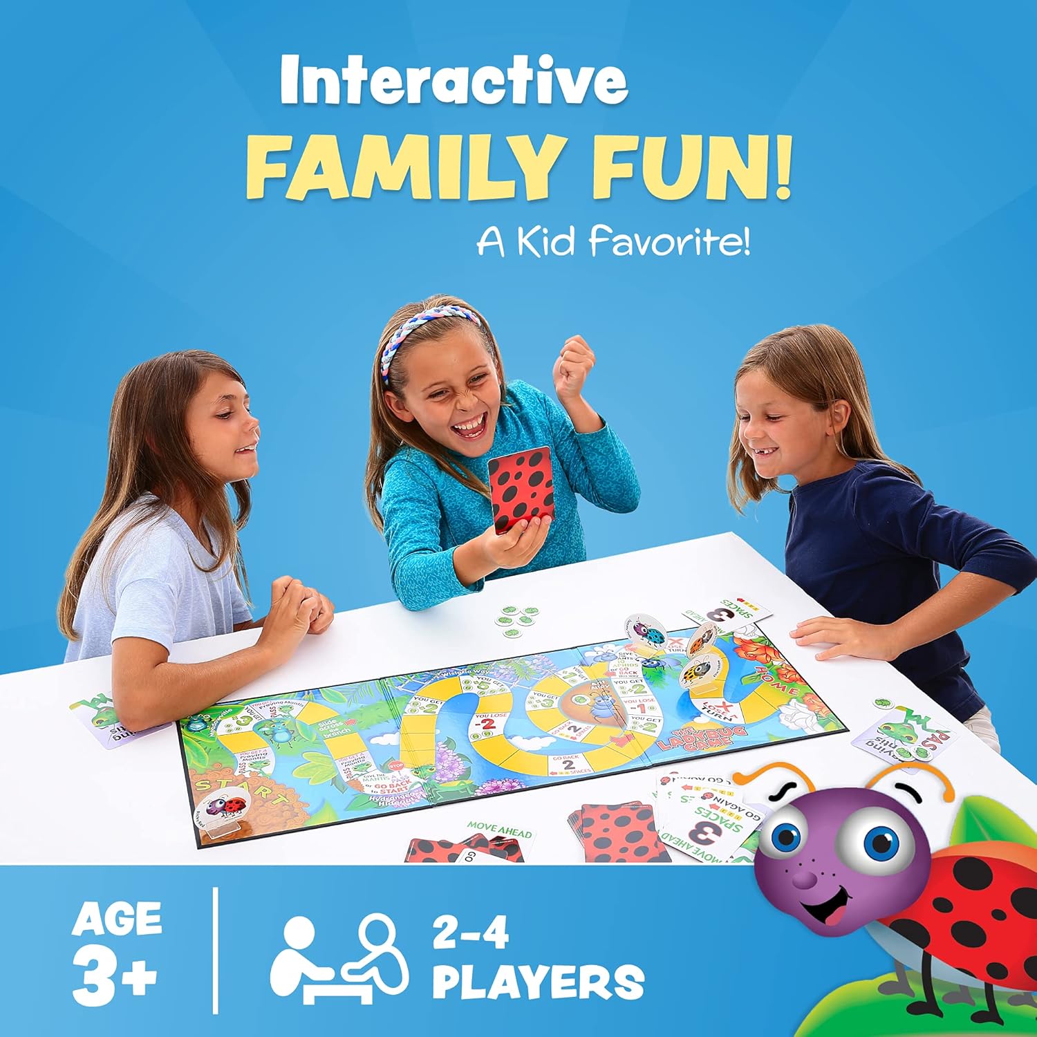 The Ladybug Game! Award Winning Kids Board Game. A Super Fun, Educational Game Your Kids and Will Love! Easy to Play, Perfect for - Birthday Gifts, Travel, Home, Parties, at Grandparents Home! - Image 5