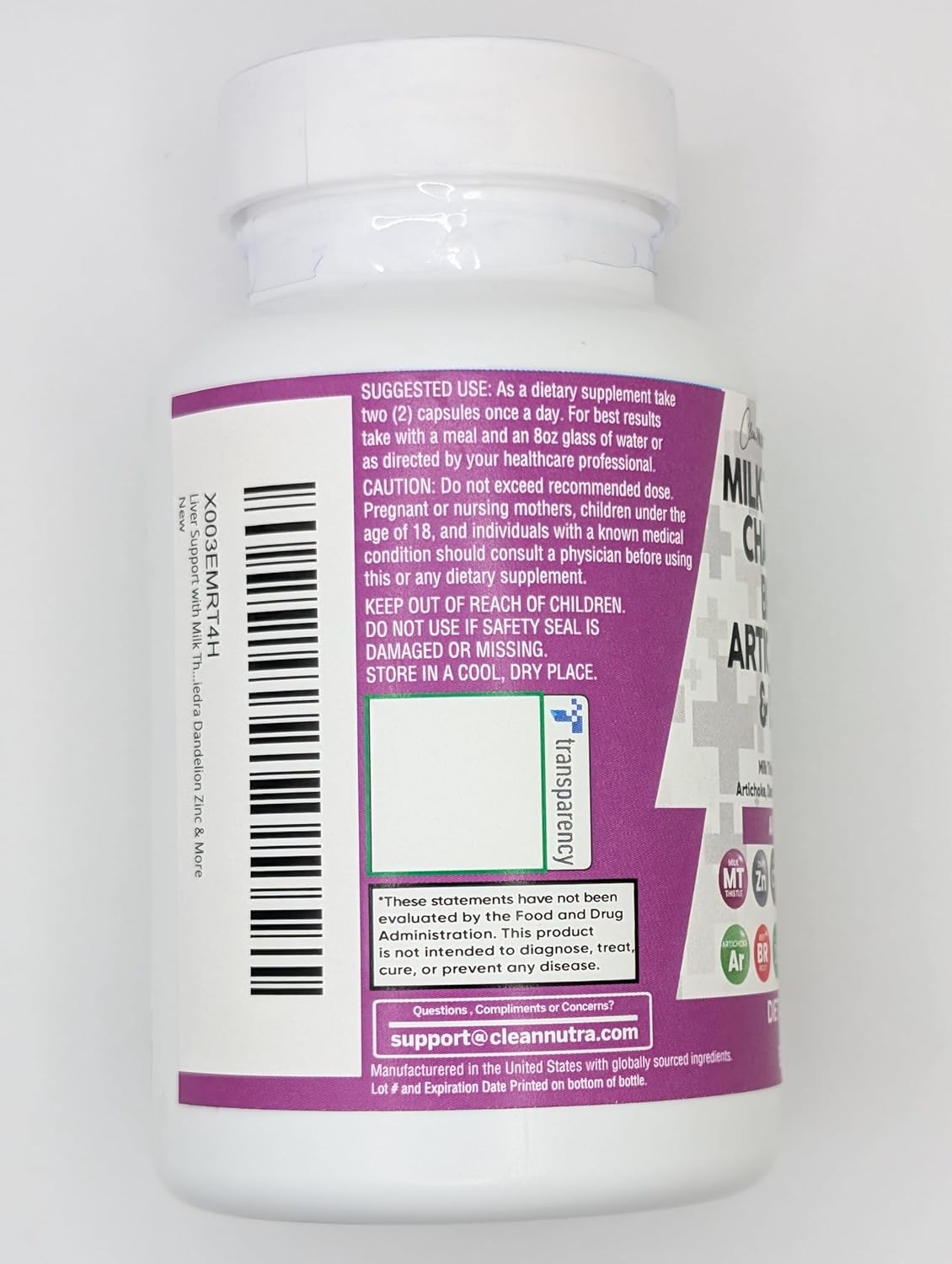 Clean Nutraceuticals Milk Thistle NAC Chanca Piedra Beet Root Artichoke Dandelion Root - Liver Cleanse Supplement Plus TUDCA Choline & Ginger - 2Pack - Image 9