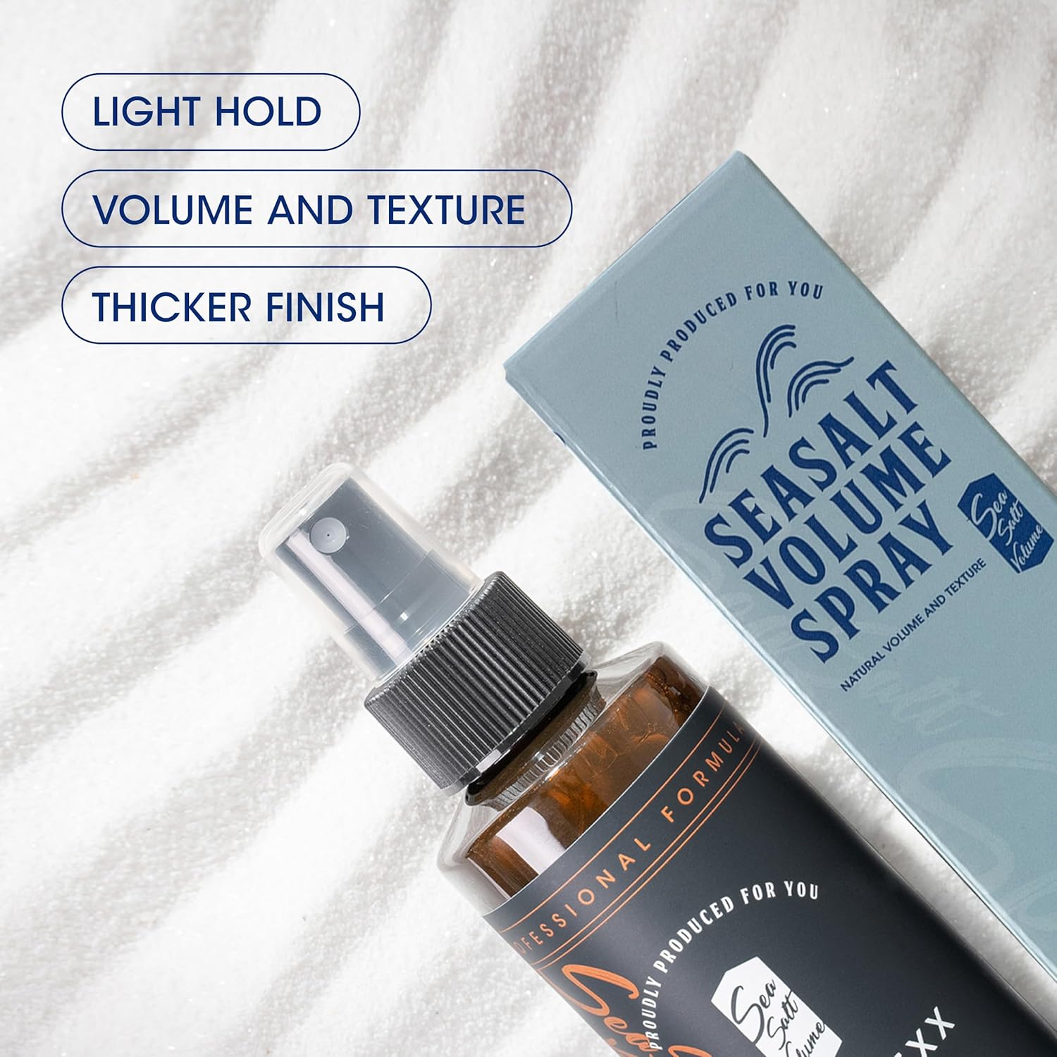 Sea Salt Volume Hair Spray for both Men and Women, Natural Thick and Volumizing Hair Look with Matte Finish and Natural Hold, Paraben Free - 6.76 Fl Oz (Pack of 1) - Image 3