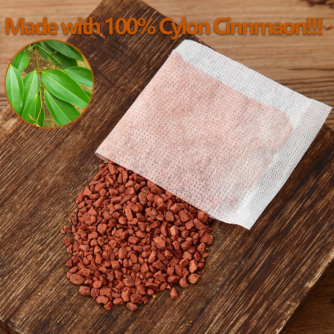 Premium 100 Pure Ceylon Cinnamon Tea Bags, Made with 100% Ceylon Cinnamon Sticks, No Additives & Caffeine Free. - Image 4