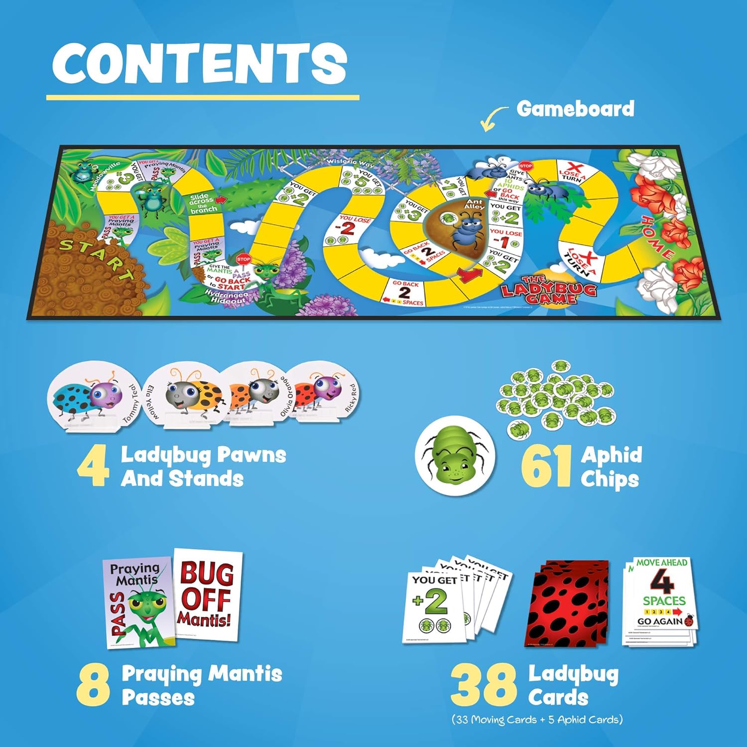 The Ladybug Game! Award Winning Kids Board Game. A Super Fun, Educational Game Your Kids and Will Love! Easy to Play, Perfect for - Birthday Gifts, Travel, Home, Parties, at Grandparents Home! - Image 3