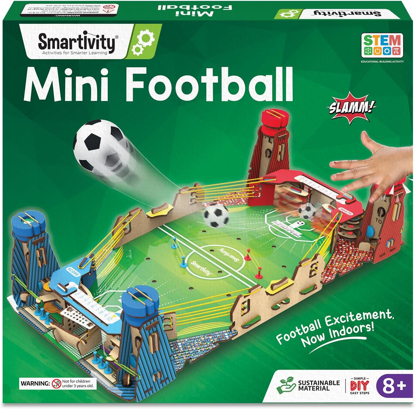 Smartivity Mini Soccer I Indoor Sports Football Toy for Kids 6 to 14 Years Old I Cool Birthday Gifts Ideas for Boys & Girls | DIY STEM Science Toys for 6,7,8,9,10,11,12,13,14 I Wooden Engineering Game - Image 2