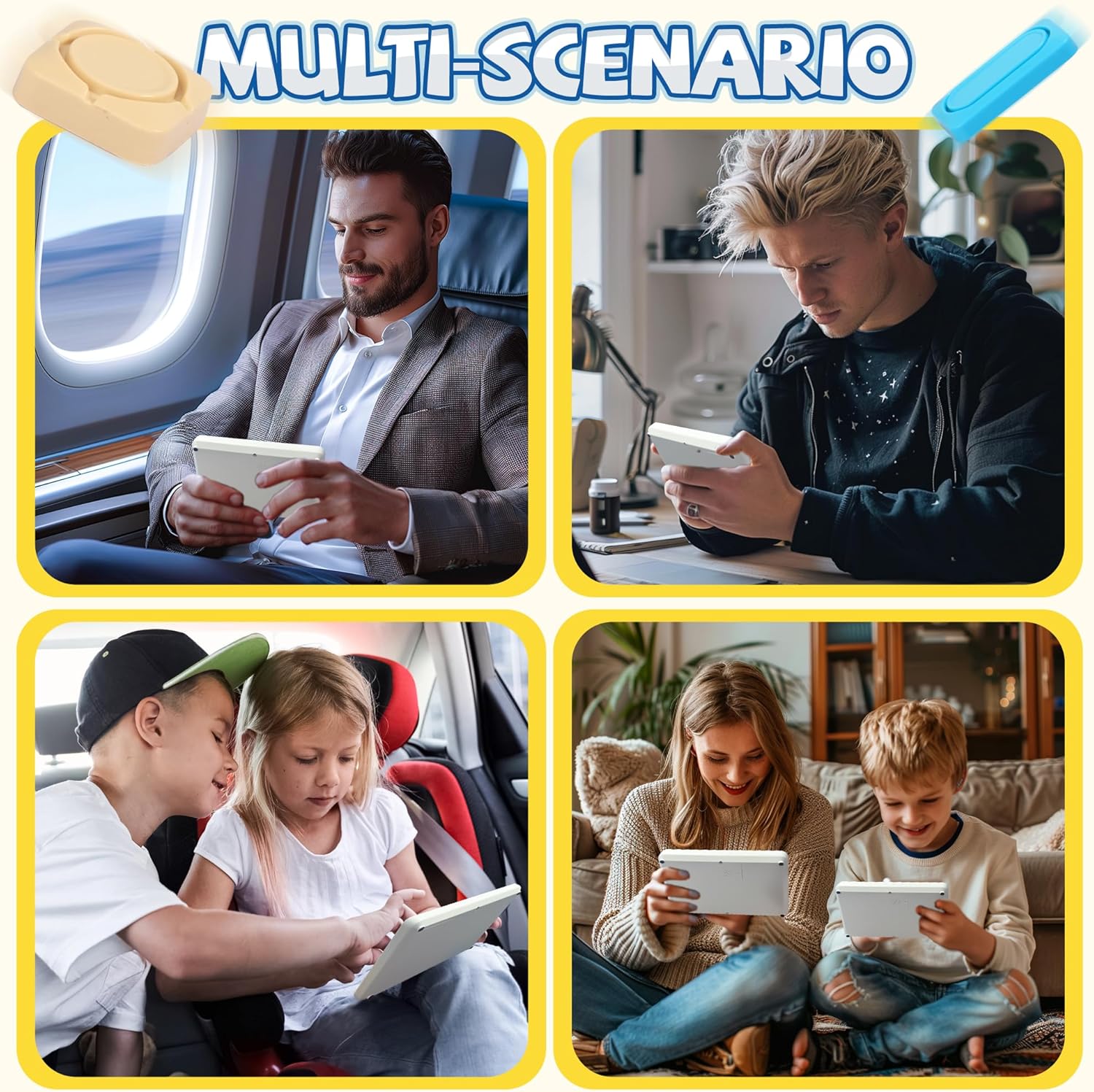 Super Slide Puzzle Games, 500+ Challenges Brain Teaser Puzzle, Sliding Puzzle Game for Kids Teens, 7 Difficulty Levels, with Slide Pieces Storage Area, Travel Toys Gifts for Boys Girls - Image 6
