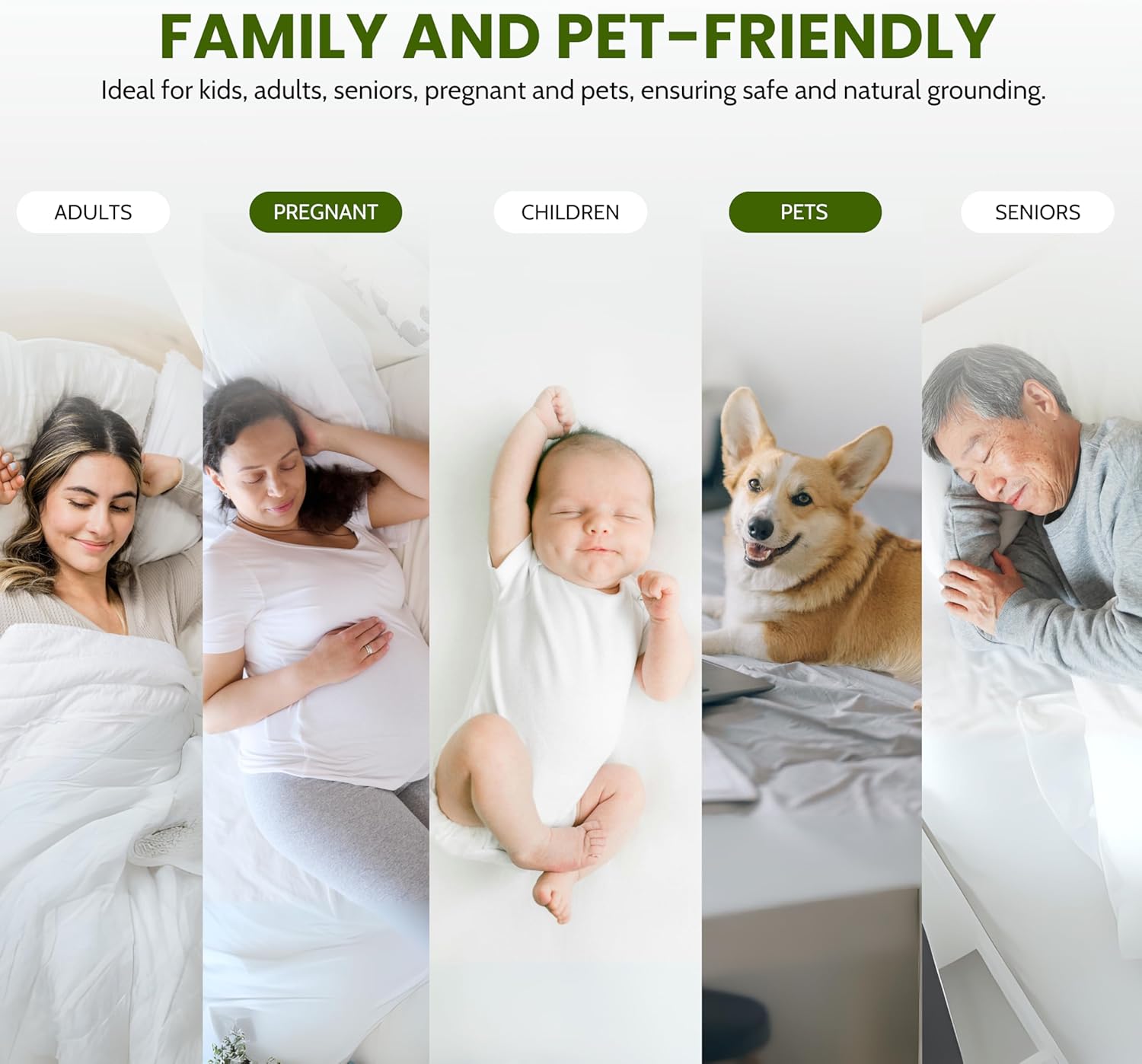 ELECTRAWAVE Premium King-Sized Grounding Flat Sheet 108" x 102", King-Sized Grounding Pillowcases – 93% Organic Cotton, 7% Pure Silver Fiber, Earthing Sheet Sleep Support, Wellness Naturally - Image 6
