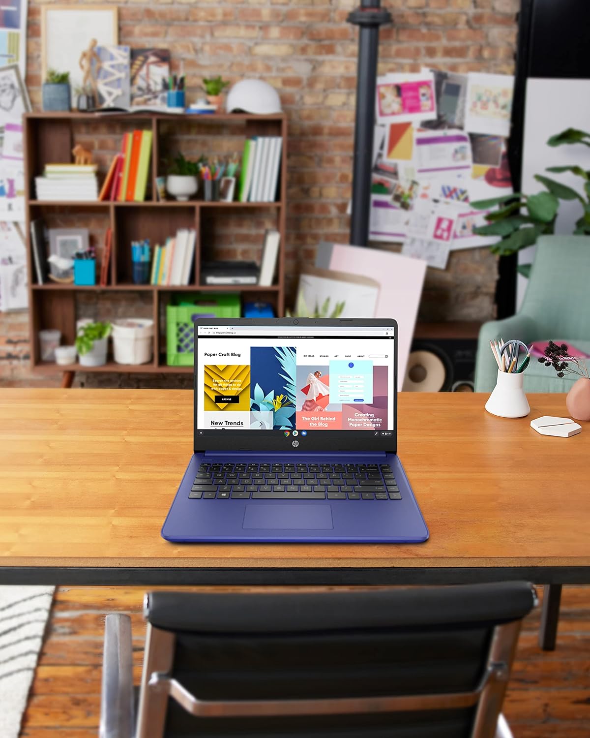 HP 14 Laptop, Intel Celeron N4020, 4 GB RAM, 64 GB Storage, 14-inch Micro-edge HD Display, Windows 11 Home, Thin & Portable, 4K Graphics, One Year of Microsoft 365 (14-dq0010nr, Indigo Blue) - Image 3