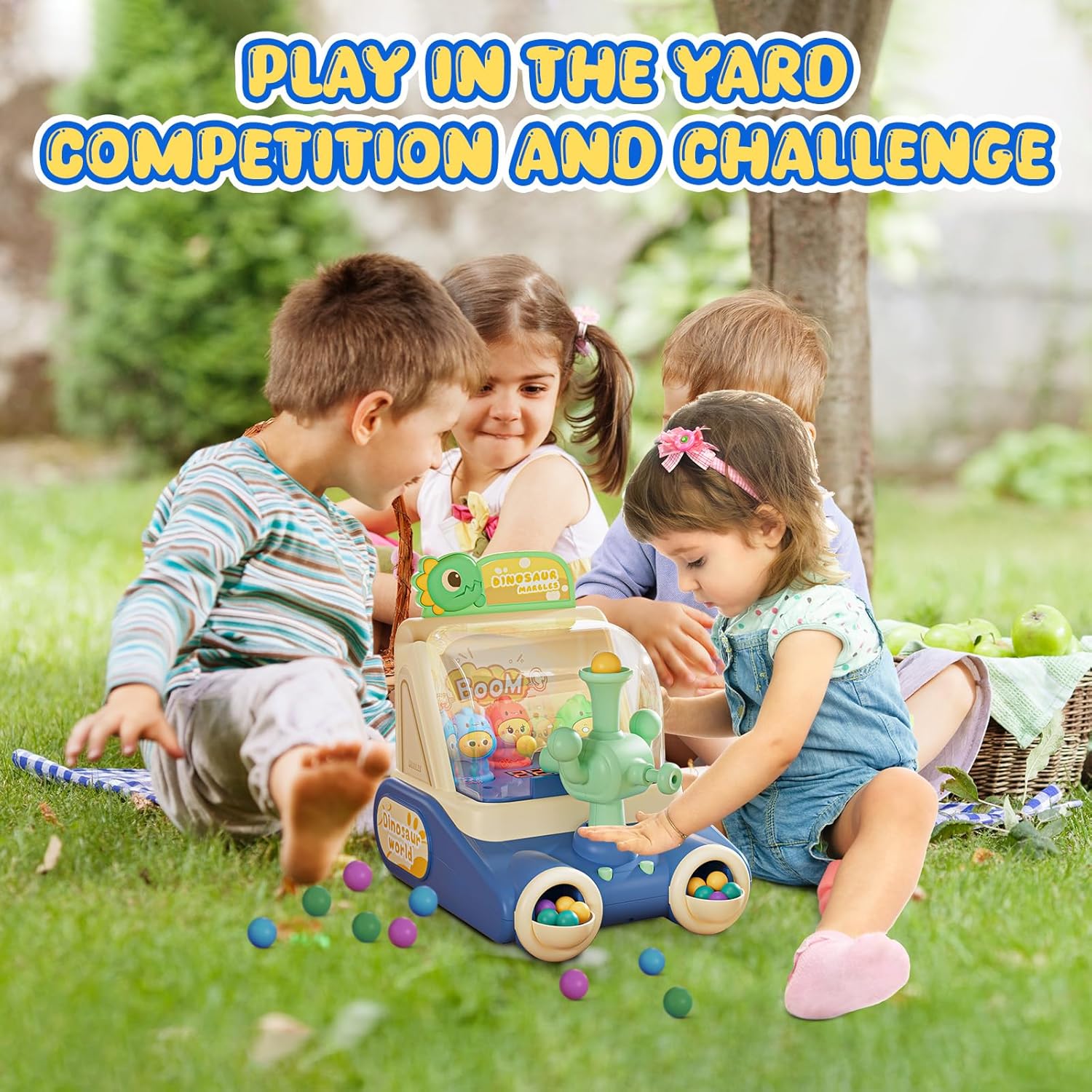 Dinosaur Toys Pinball Machine,Arcade Machine Shooting Games Boy Toys for Kids Marbles for Kids Miniature Pinball Machine Great Christmas Birthday Gift Age 6 7 8 9 - Image 9