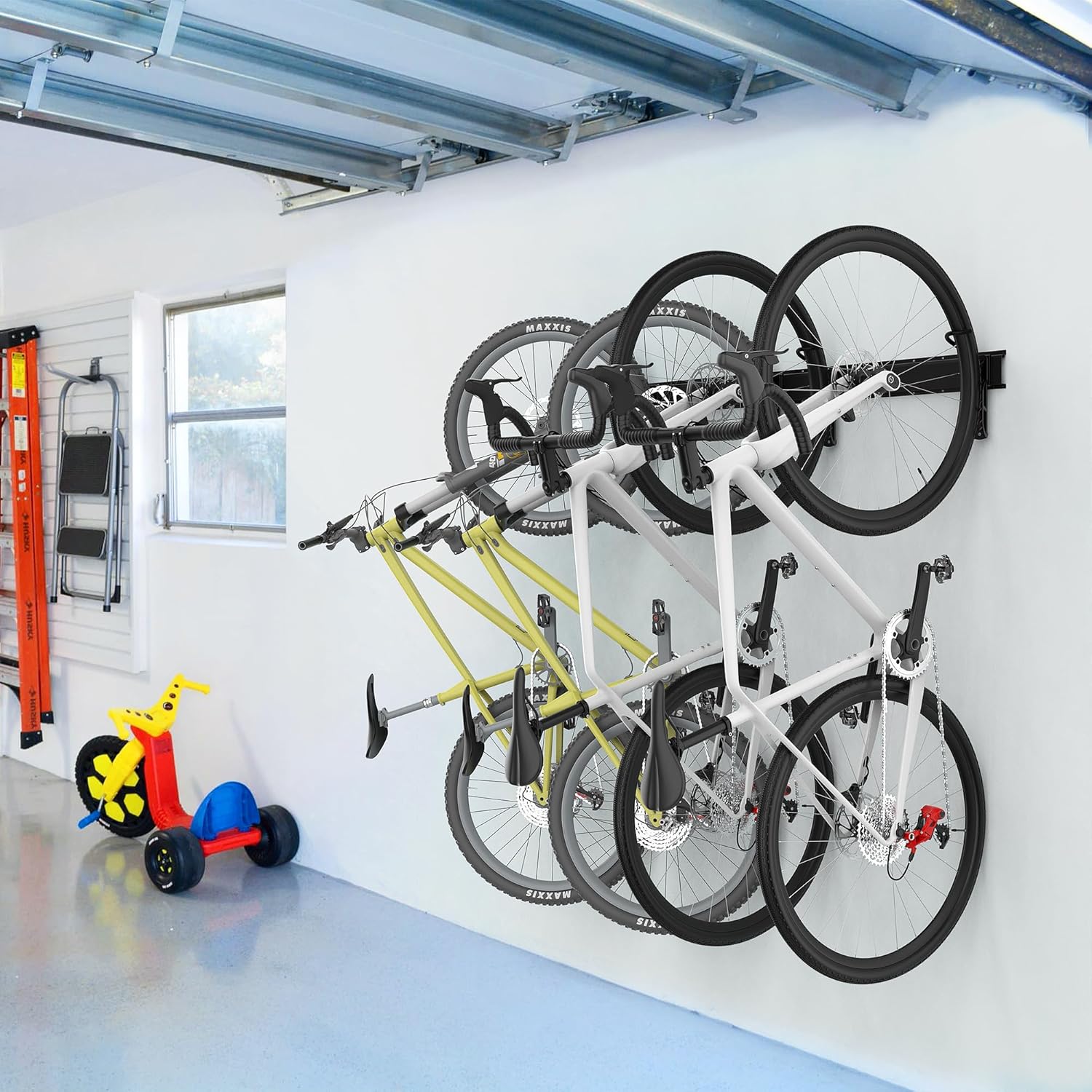 Ultrawall Swivel Bike Storage Rack, Adjustable Wall Mounted Bike Rack for Garage, Vertical Bike Hanger for Indoor Bicycle Storage, Space Saving Bike Holder - Image 8