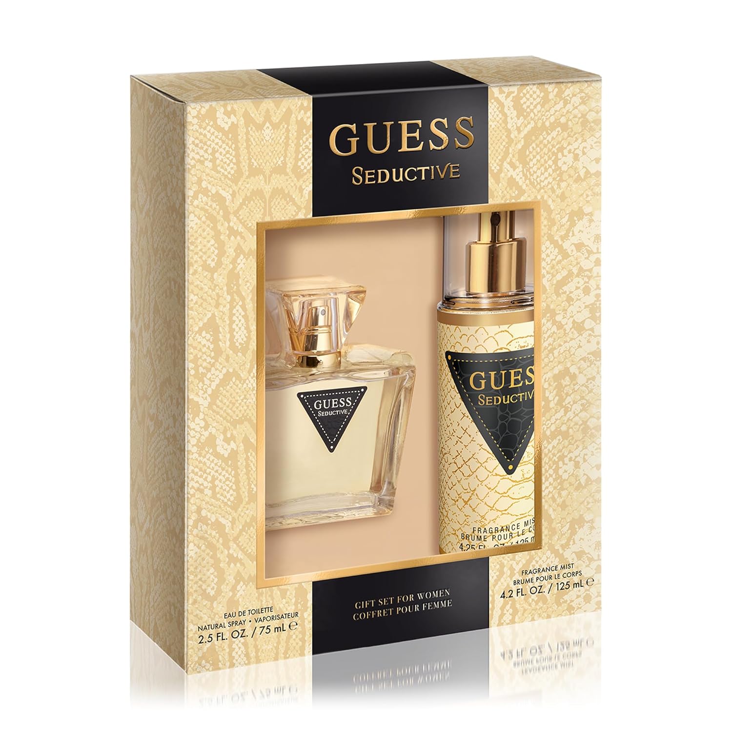 GUESS Seductive Women/Femme Eau de Toilette 2 Piece Gift Set - Perfume Spray 2.5 Fl. Oz. & Fragrance Mist 4.2 Fl. Oz. - Image 2