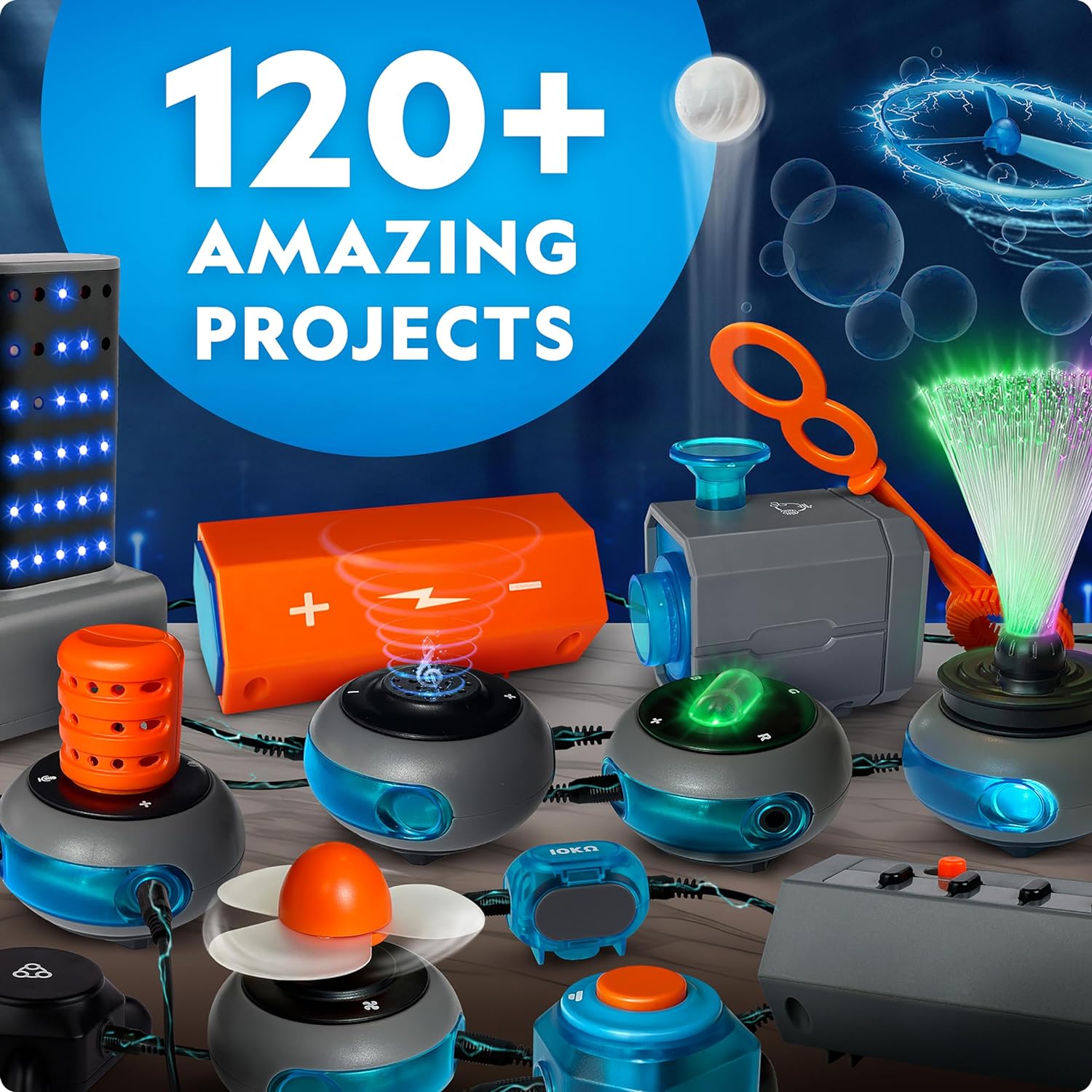 National Geographic Circuit Maker Kit - Electronics Kit for Kids with 120 Electrical Circuit Projects, Electric Circuit STEM Toy, Electronic Projects, Electrical Circuit Kit for Kids, Electricity Kit - Image 3