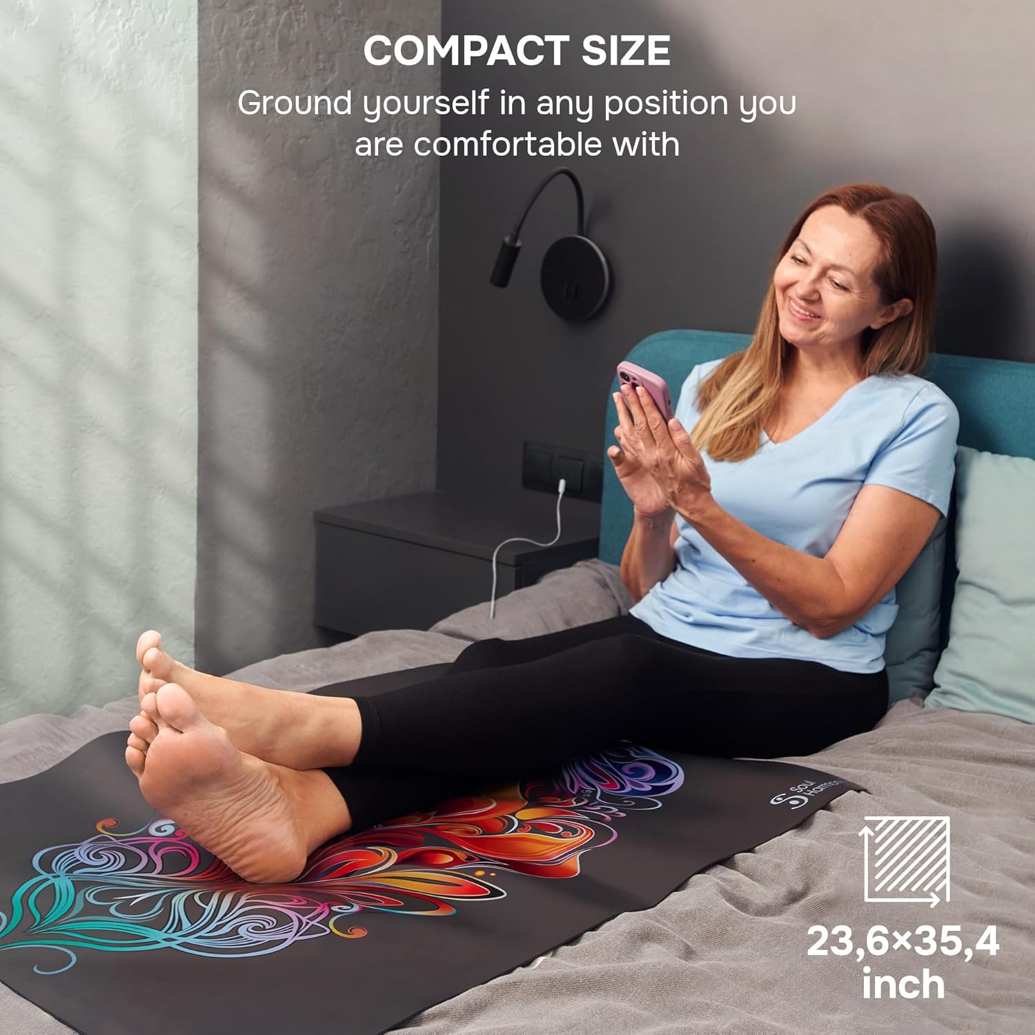 Earthing Mat 23.6"x35.4" - Colored Grounding Pad for Feet - Image 7
