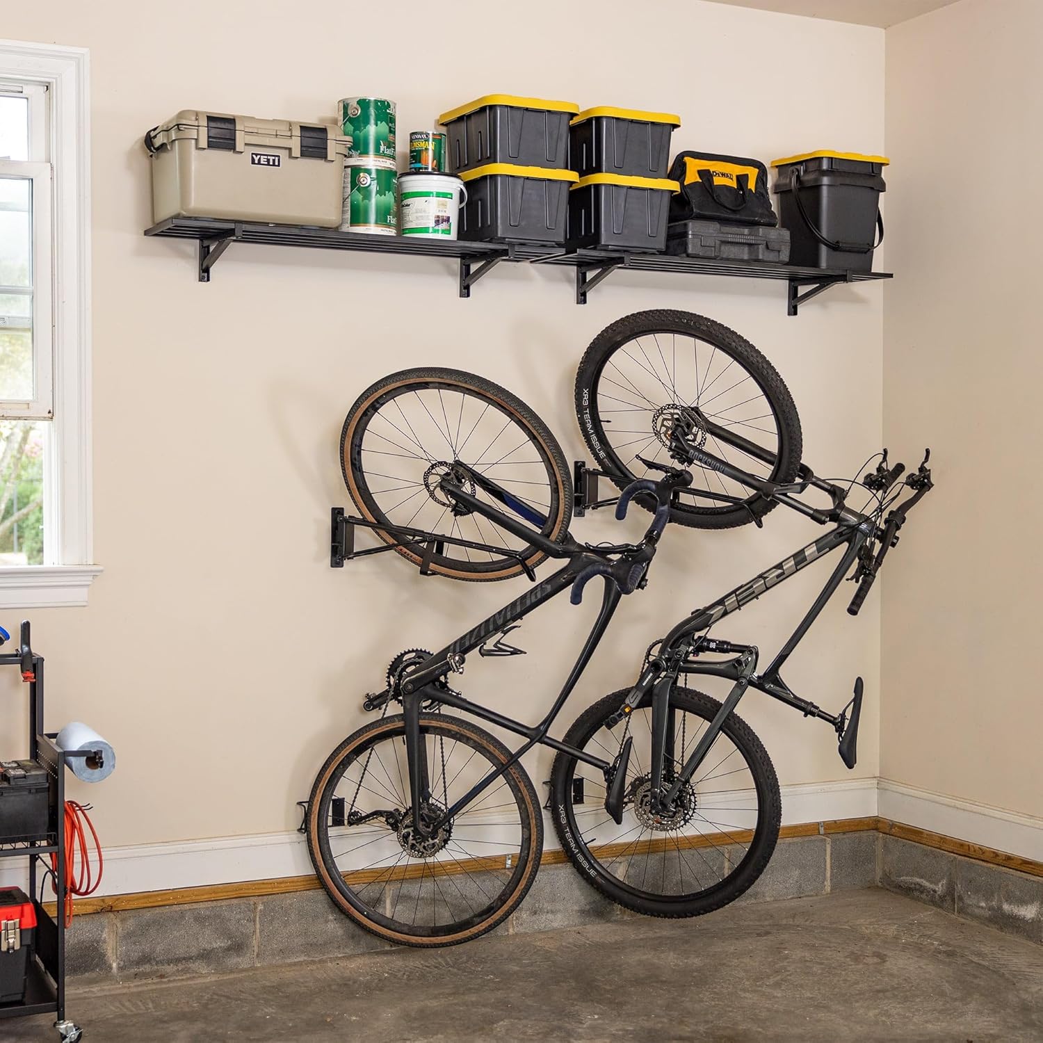 StoreYourBoard SwivelStow Mountain Bike Storage 2-Pack, No Lift Swivel Bike Wall Mount, Heavy Duty Garage Bike Rack, MTB and e-Bike - Image 10