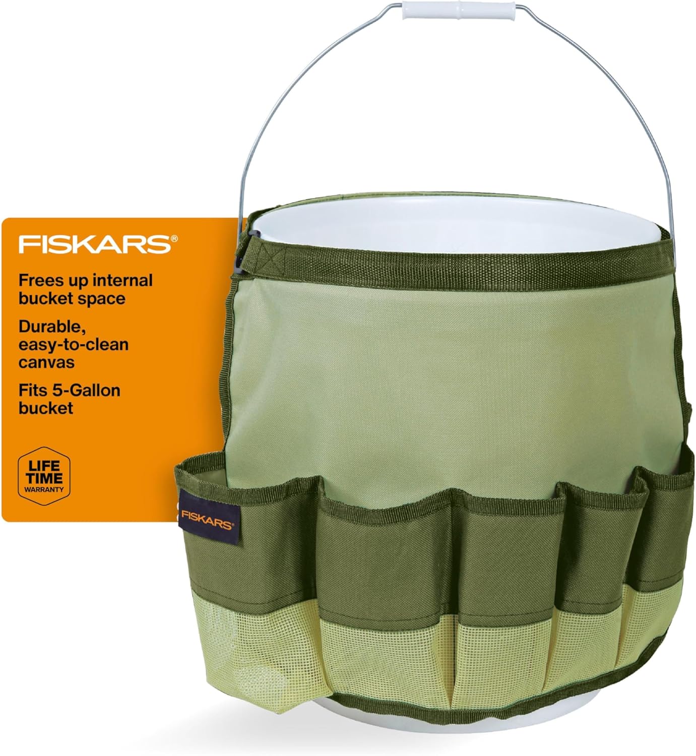 Fiskars Garden Tool Bucket Caddy 5 Gal, (Bucket and Tools Not Included) - Image 2