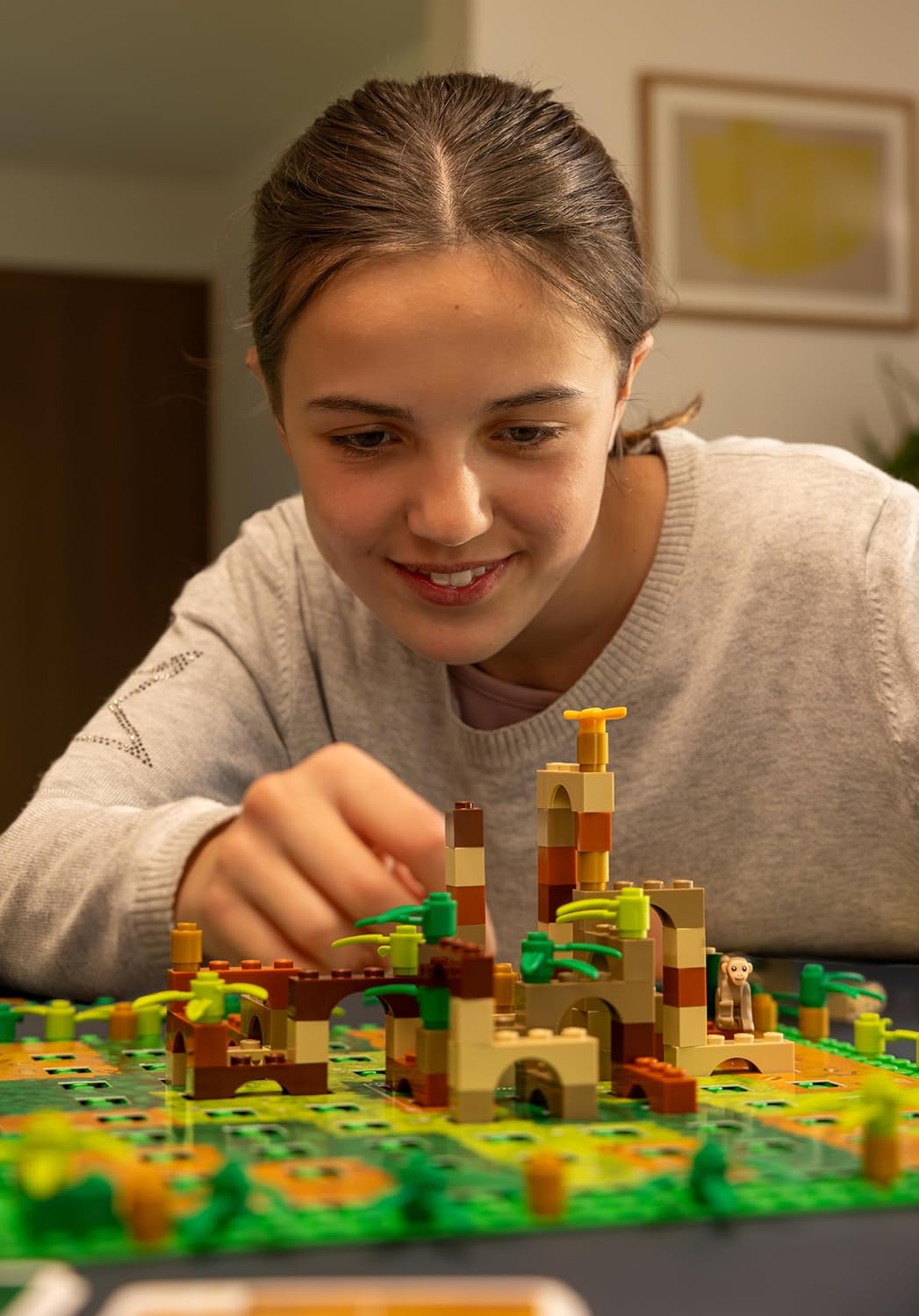 Monkey Palace: A Lego Board Game - Build Your Way to Victory Brick by Brick! Fun Family Brick-Building Game for Kids & Adults, Ages 10+, 2-4 Players, 45 Minute Playtime, Made by Dotted Games - Image 5